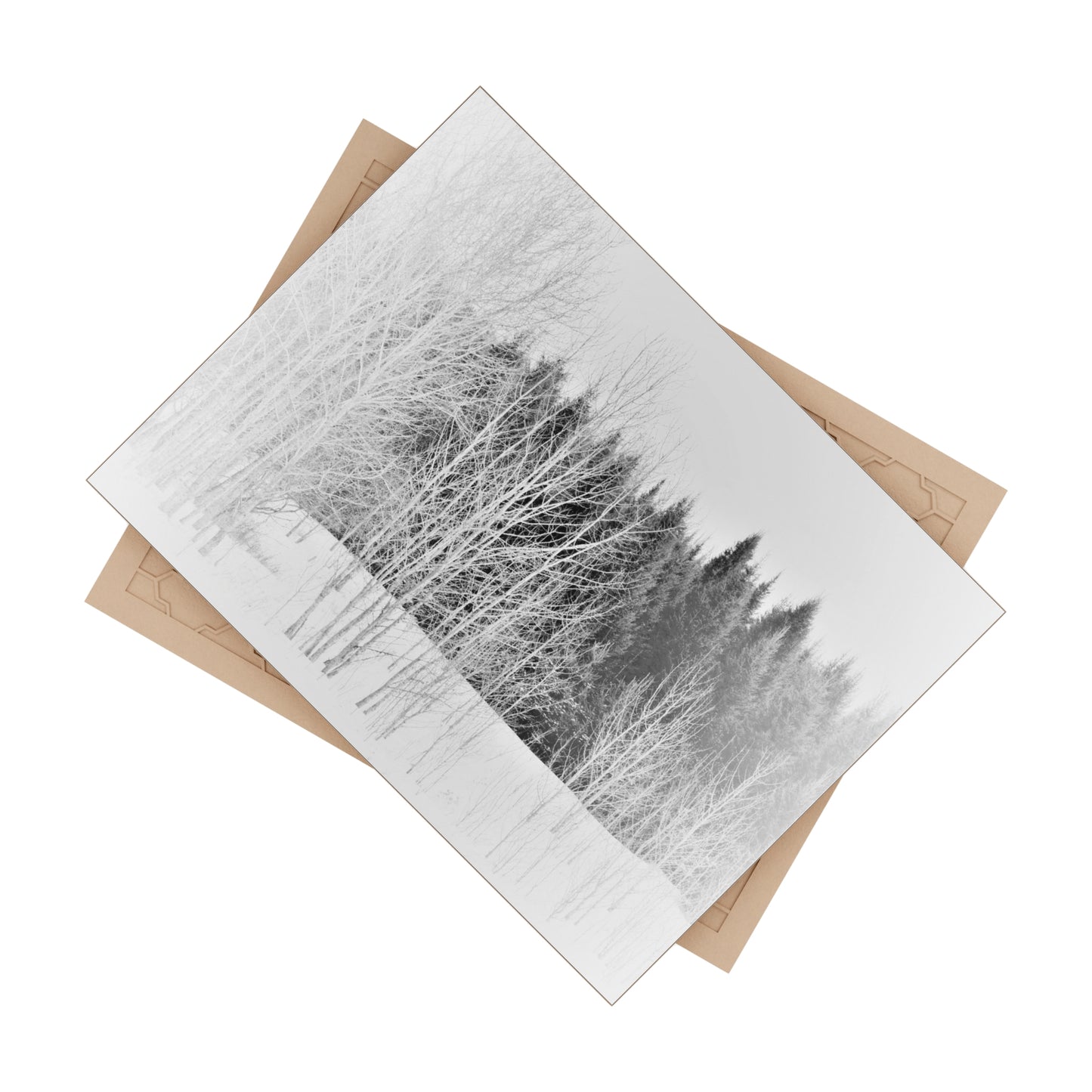 Ceramic Photo Size 6" x 8" Winter Field