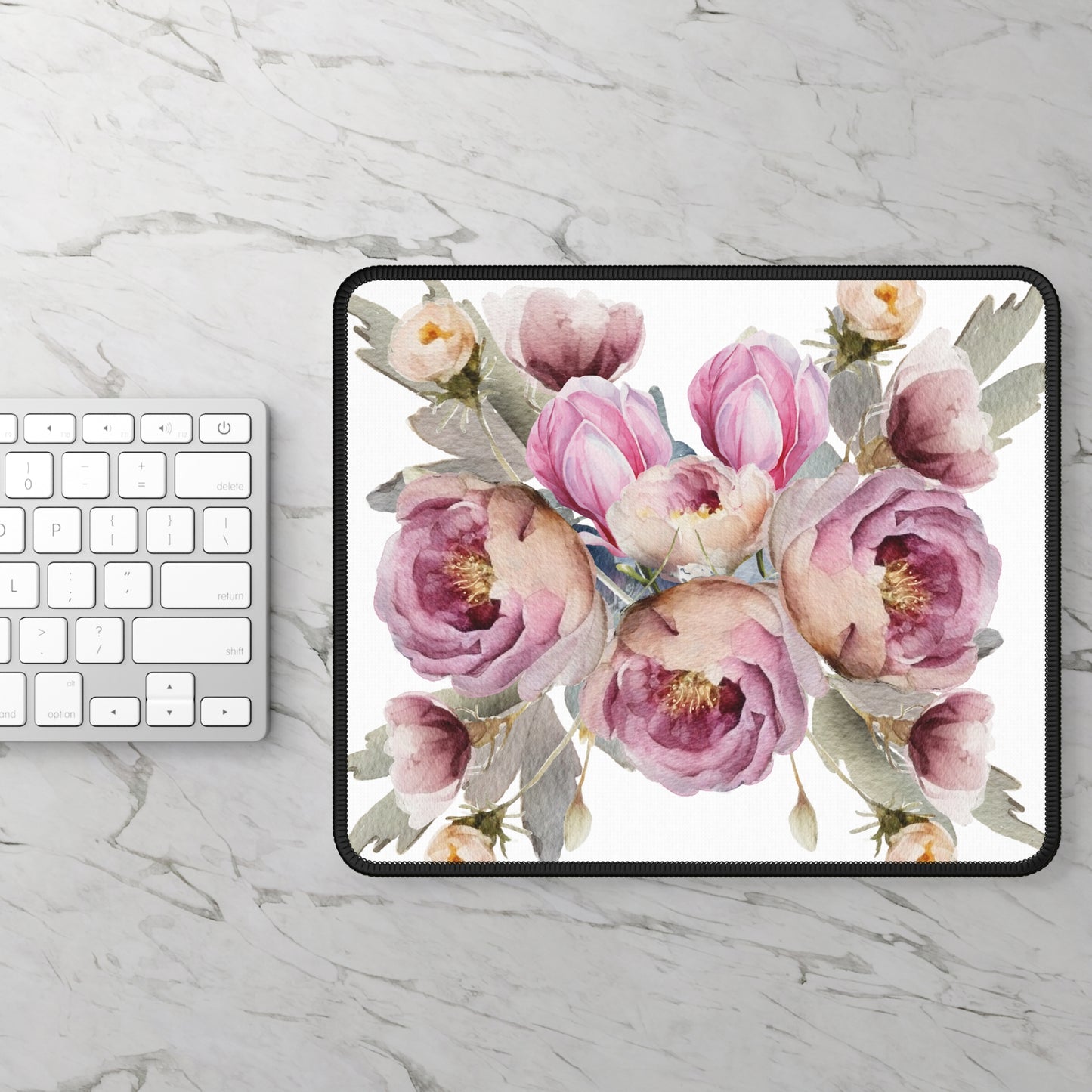 Gaming Mouse Pad- Pink Peonys