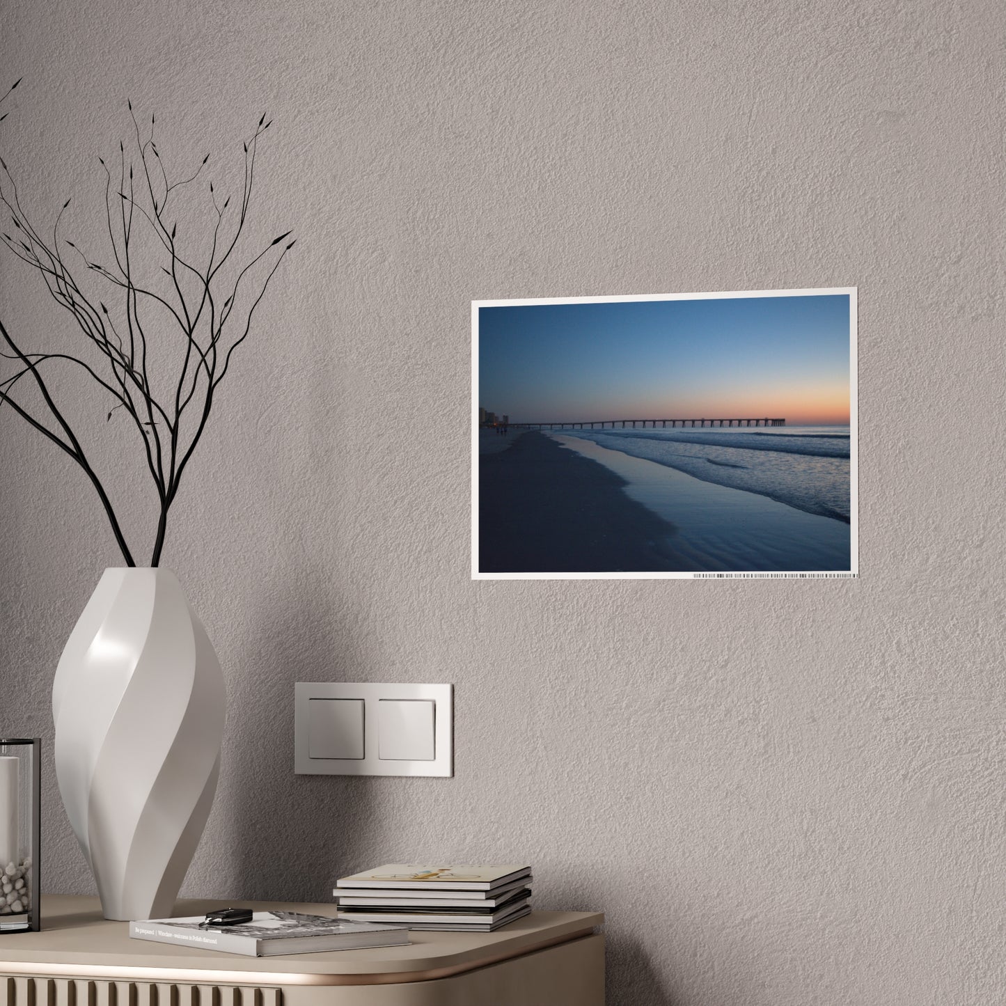 Gloss Posters - Blue hour at the Pier