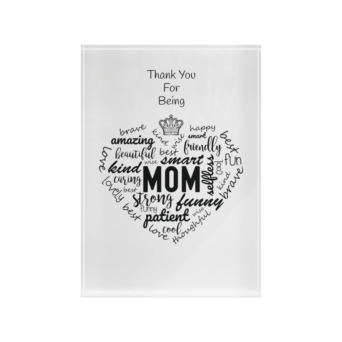 Photo Block - Thank You For Being MOM