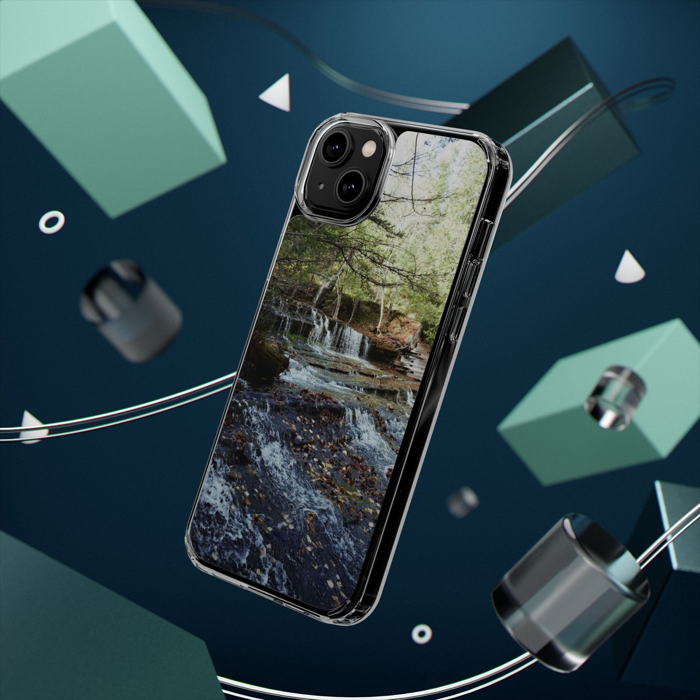 Clear Cases - Waterfall - iPhone 16 series, iPhone 15 series, iPhone 14 series, iPhone 13 series, IPhone 12 series