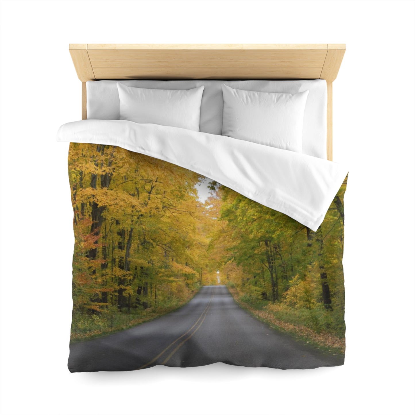 Microfiber Duvet Cover - Fall Road