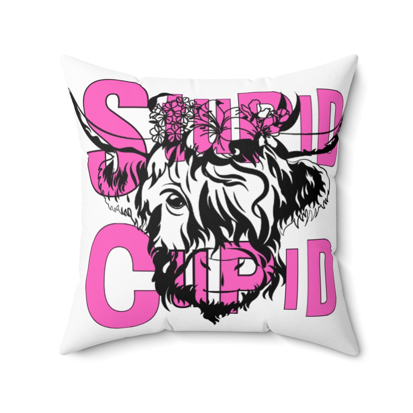 Highland Cow SC Spun Polyester Square Pillow MASTER