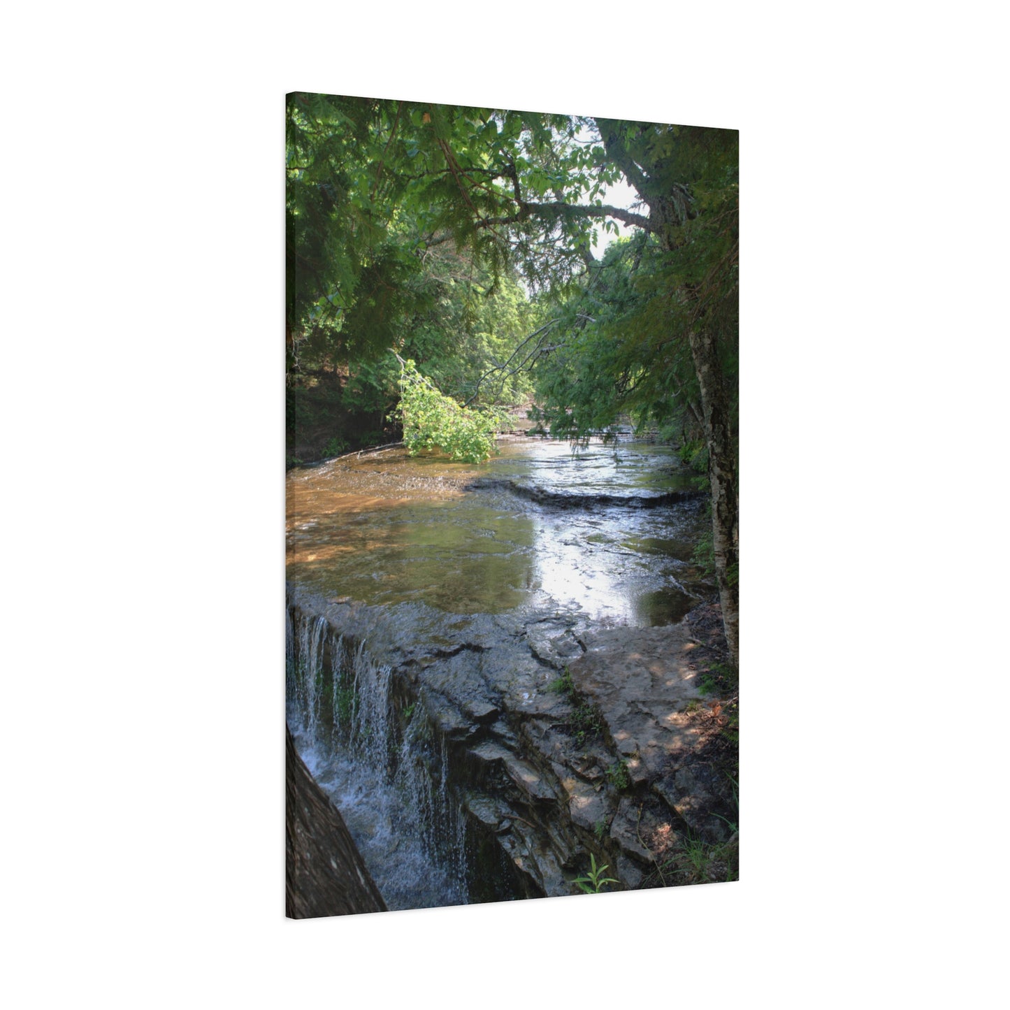 Agate waterfall right Matte Canvas, Stretched, 1.25" 48" x 16", 48" x 24", 48" x 32", 48" x 36" Vertical