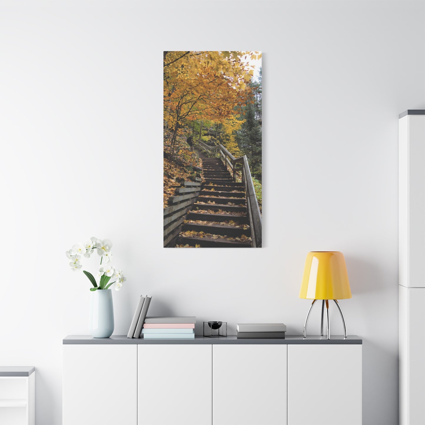 Stairway to Fall Matte Canvas, Stretched, 1.25" 48" x 24", 32", 36"