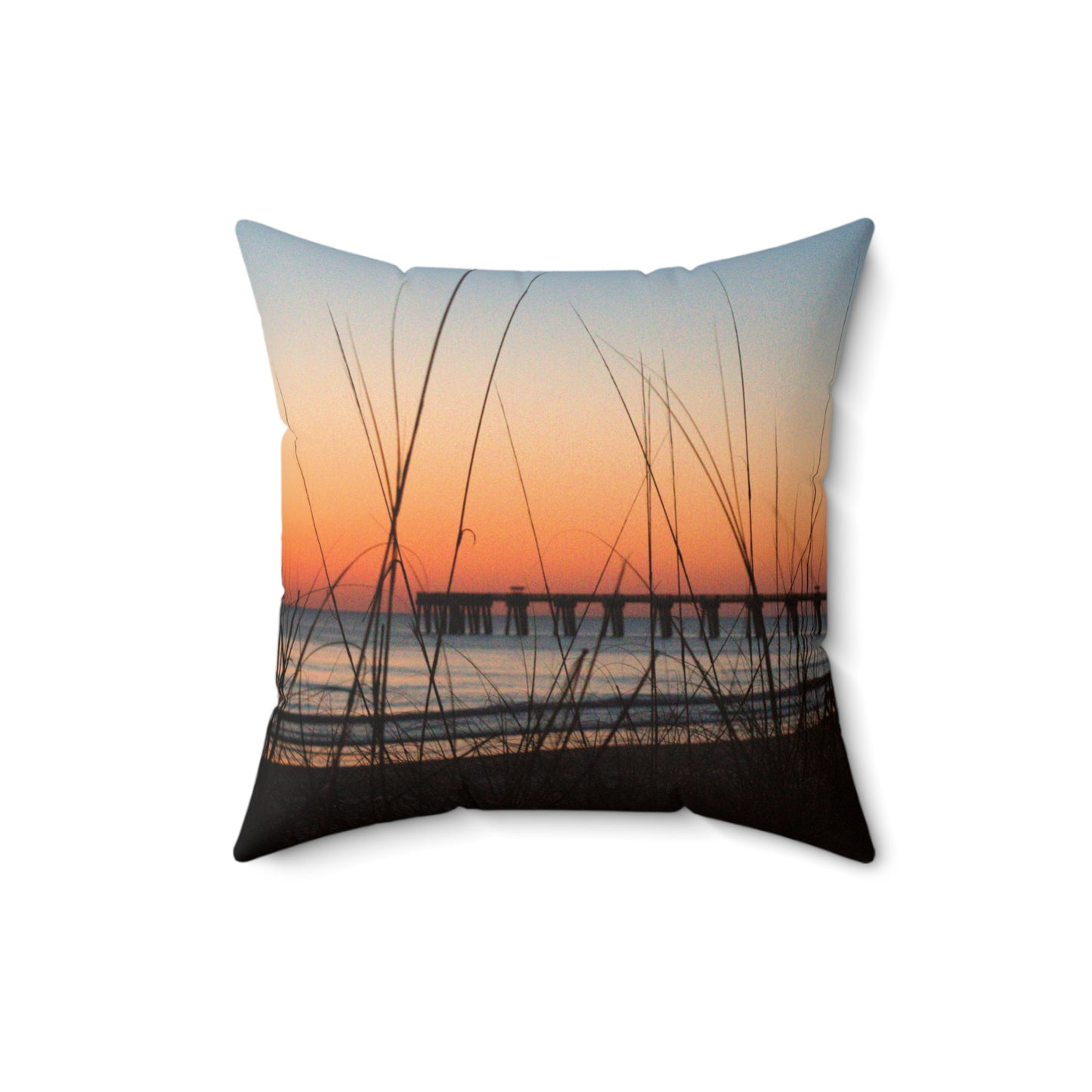 Spun Polyester Square Pillow - Morning Restart