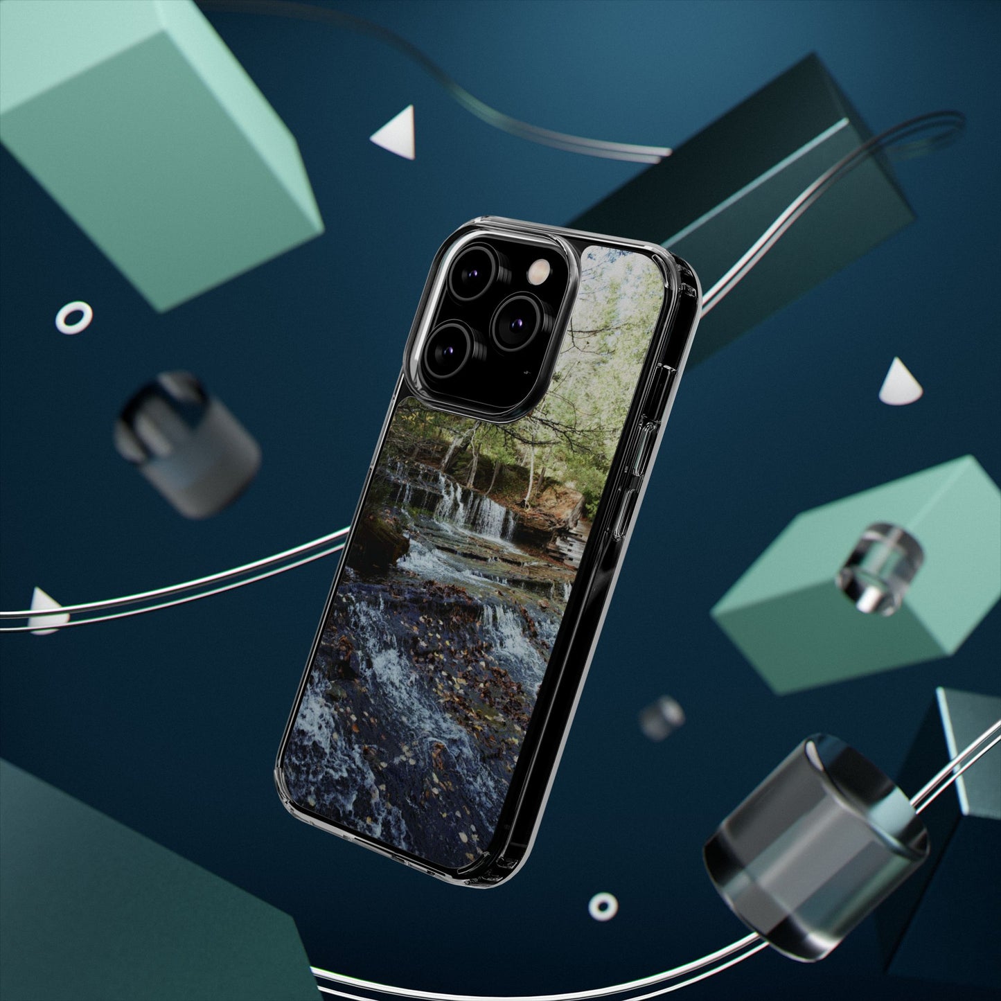 Clear Cases - Waterfall - iPhone 16 series, iPhone 15 series, iPhone 14 series, iPhone 13 series, IPhone 12 series