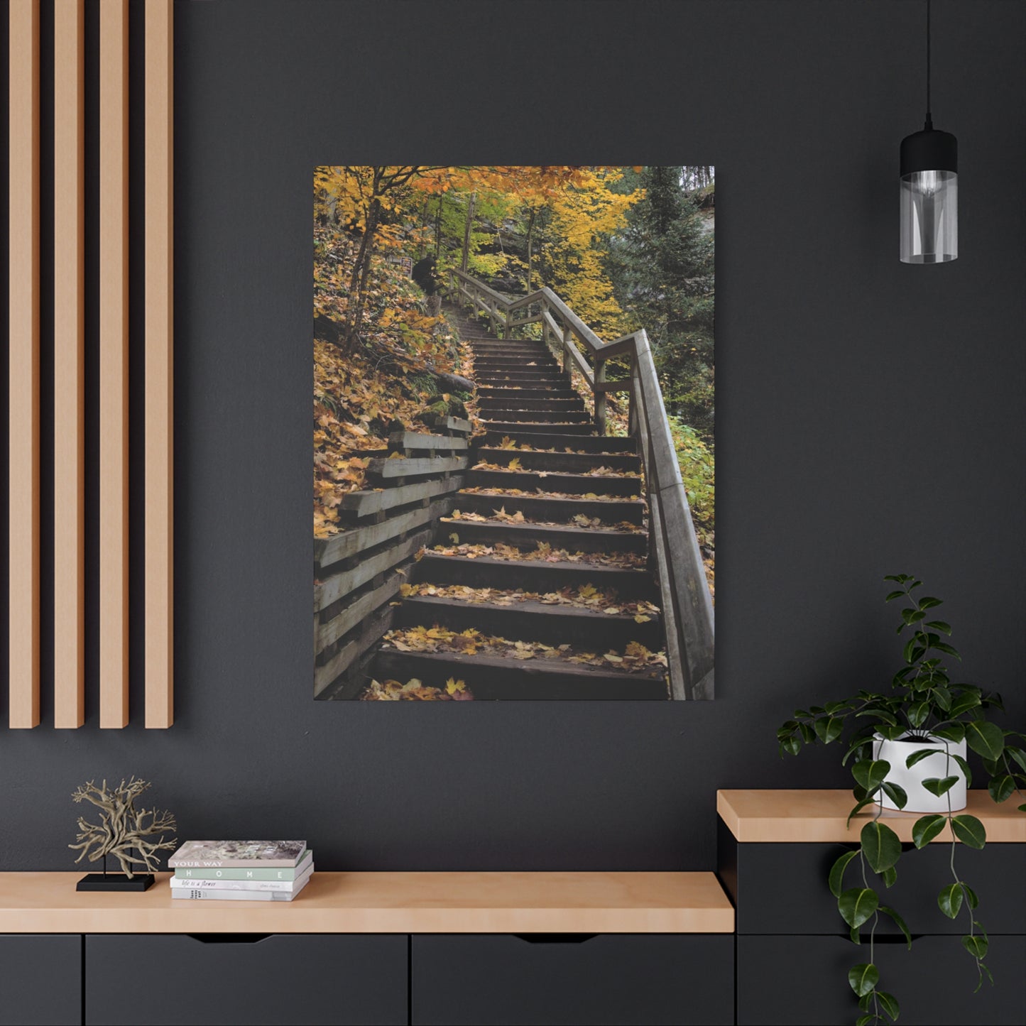 Stairway to Fall Matte Canvas, Stretched, 1.25" 48" x 24", 32", 36"