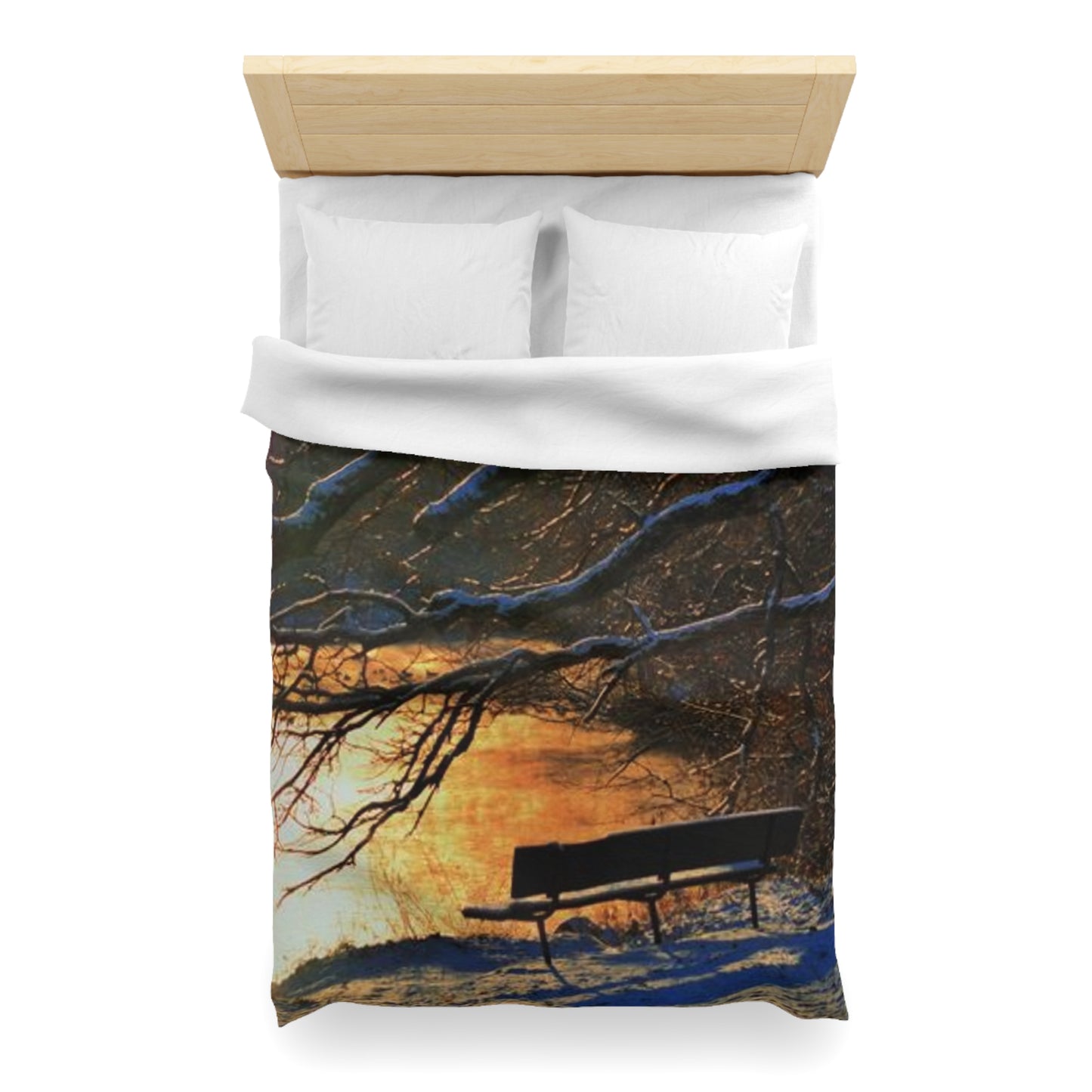 Microfiber Duvet Cover - A bench to remember