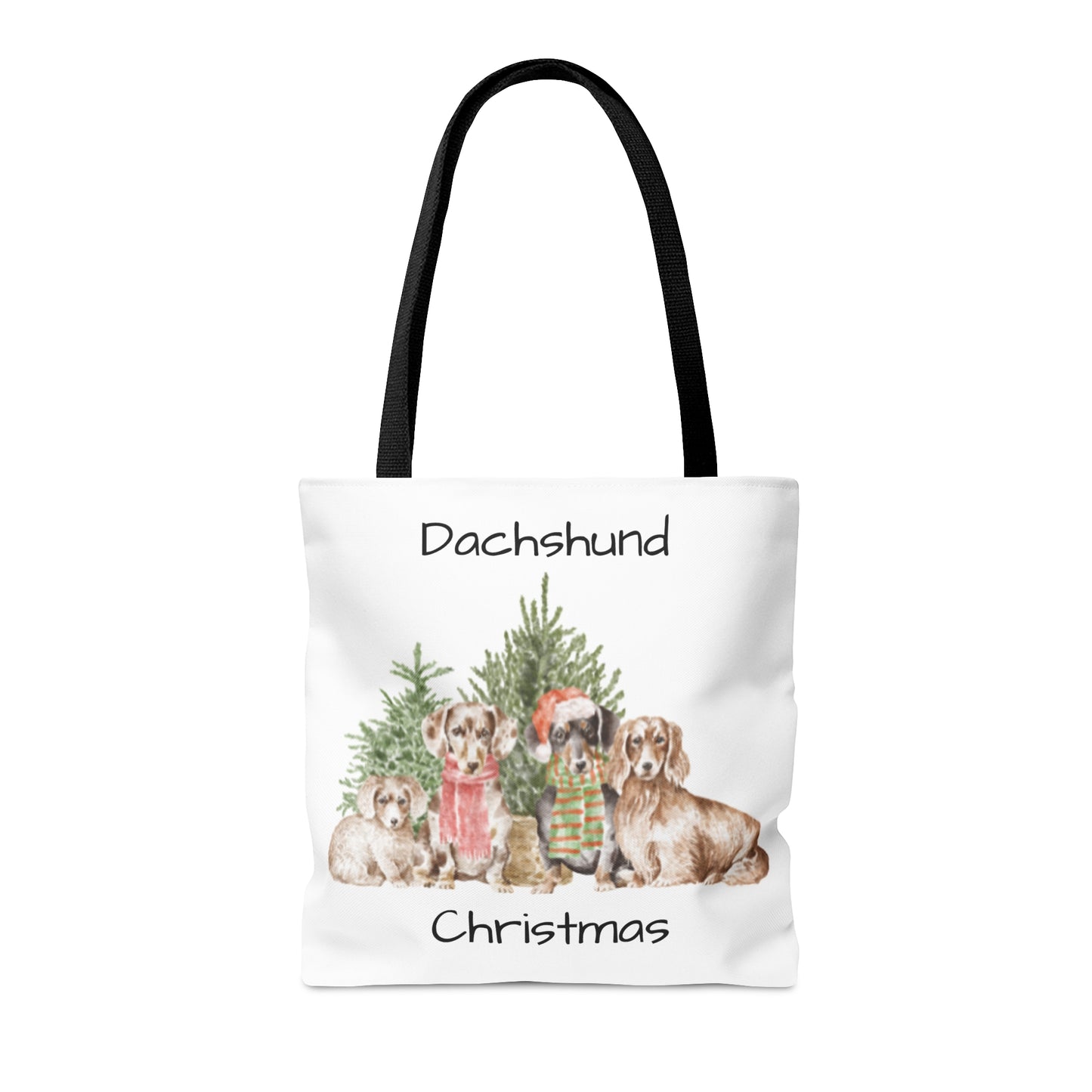 Tote Bag (AOP) Dachshund Christmas