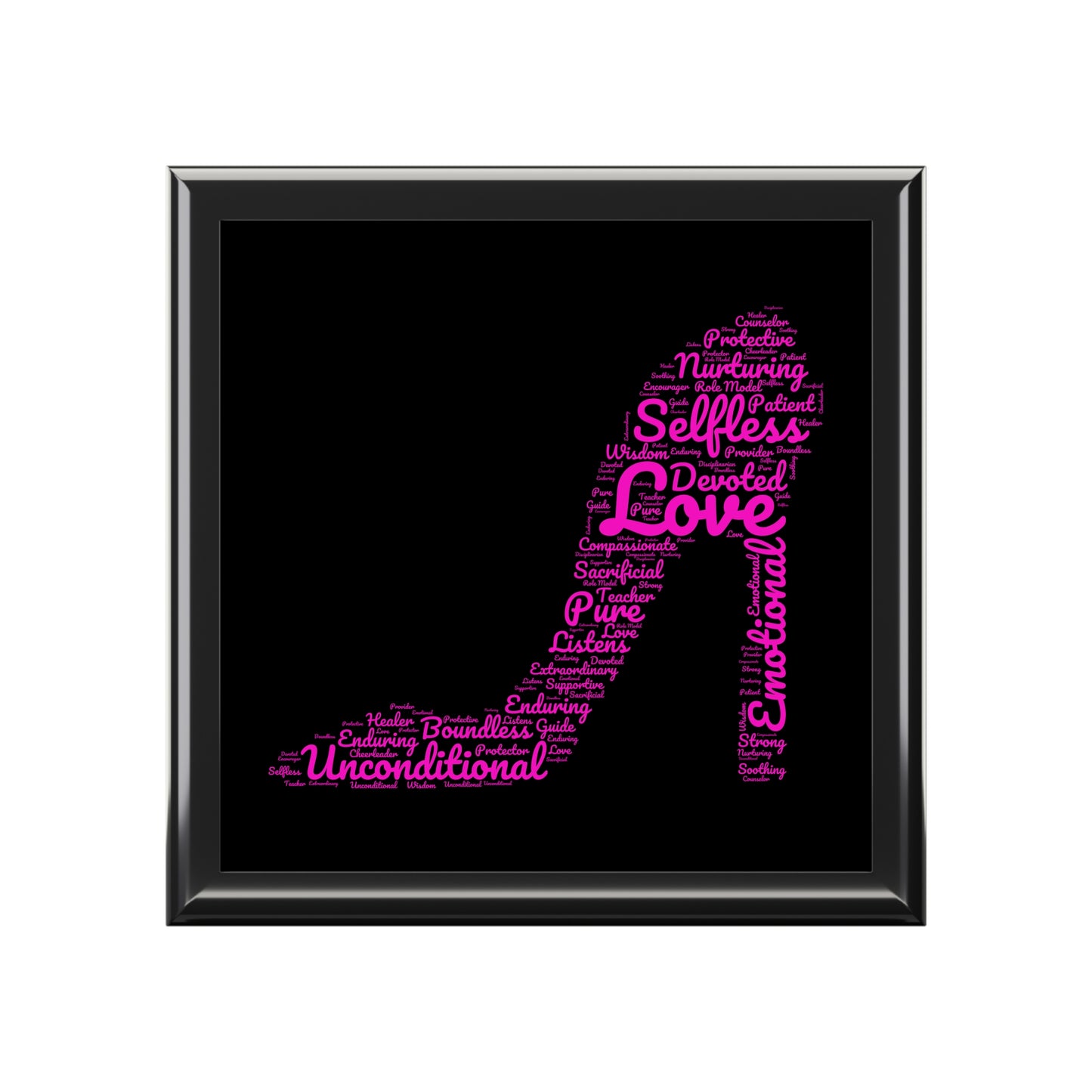 Empowerment High Heel Jewelry Box – Black Ceramic