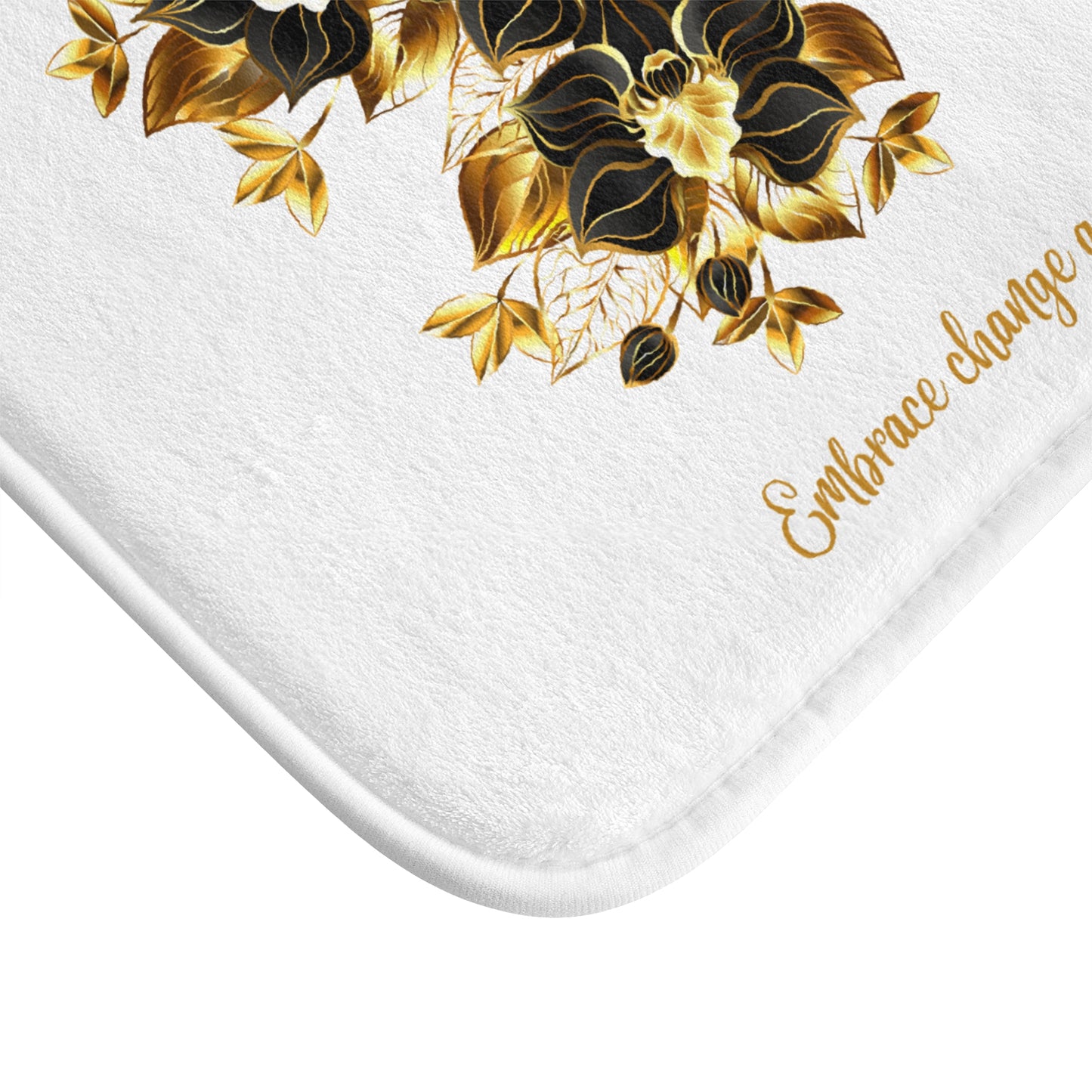 Bath Mat Millennial - Embrace the change Golden Butterfly
