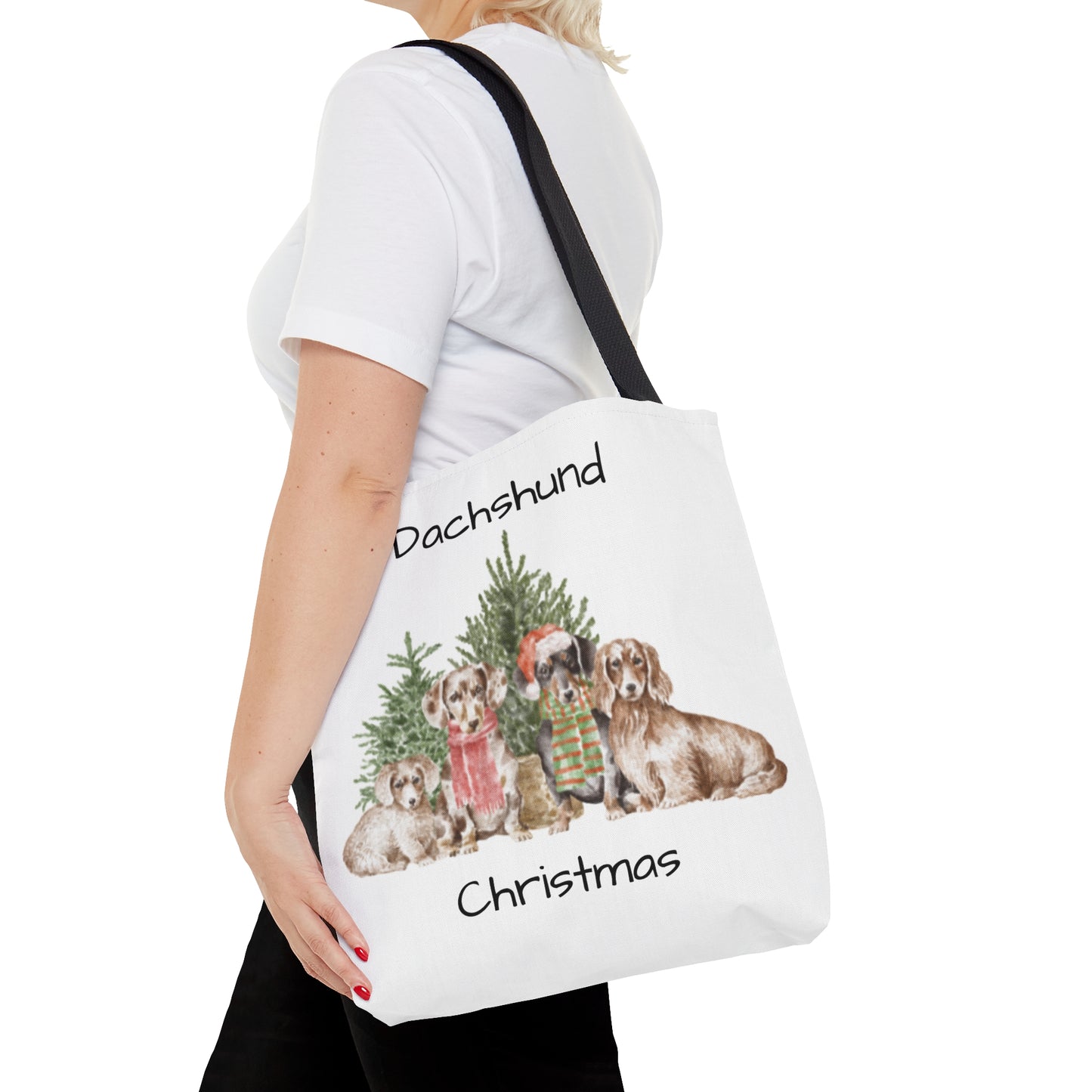 Tote Bag (AOP) Dachshund Christmas