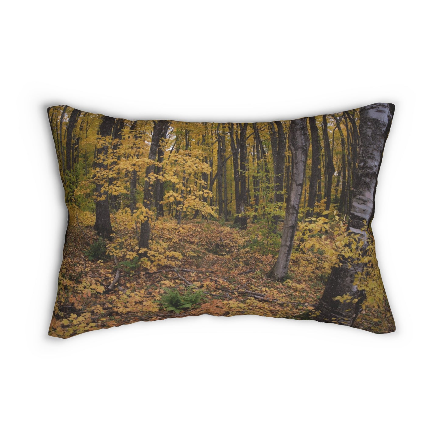 Spun Polyester Lumbar Pillow Fall