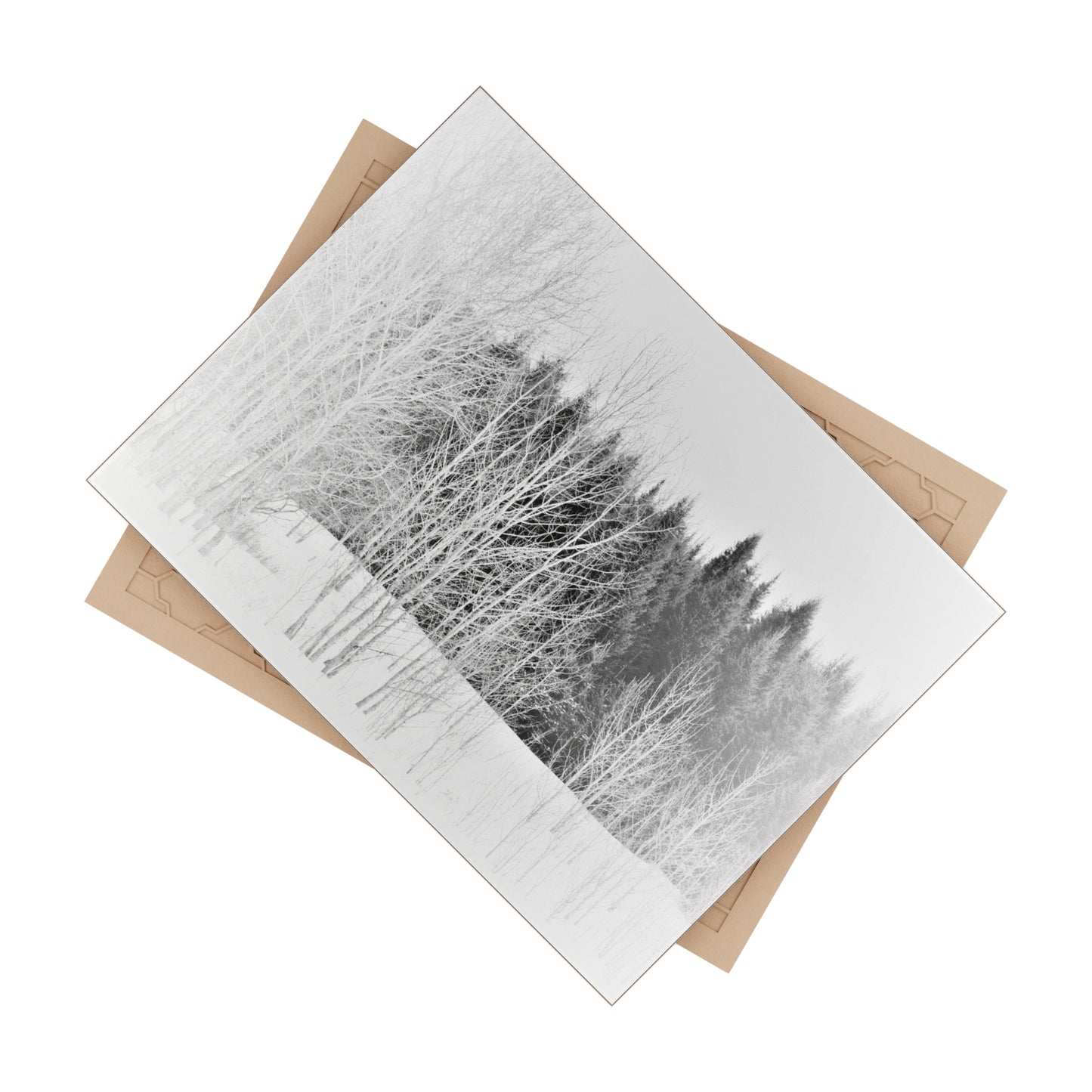 Ceramic Photo Size 6" x 8" Winter Field