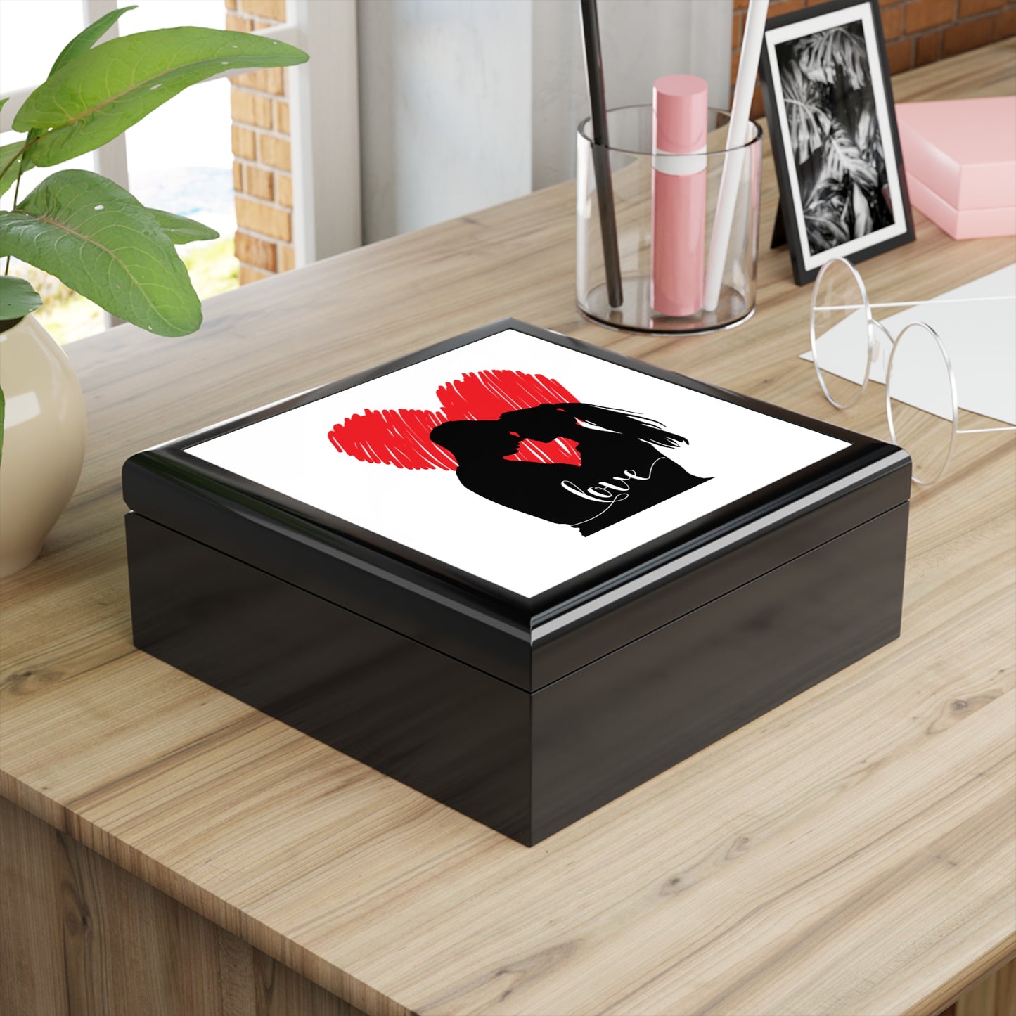 Our Love Jewelry Box – White Ceramic Our Love