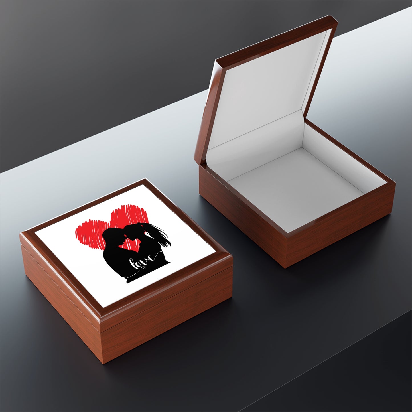 Our Love Jewelry Box – White Ceramic Our Love