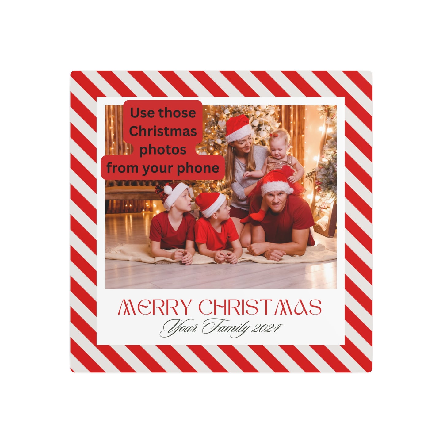 Metal Art Sign - Customize to your family memory of 2023 Christmas