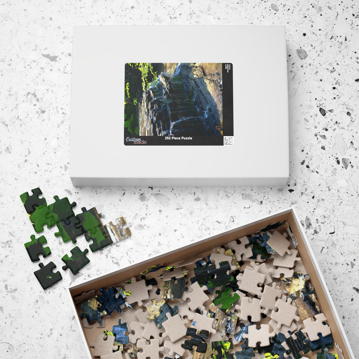 Puzzle (110, 252, 500, 1014-piece) Refreshing Waterfall