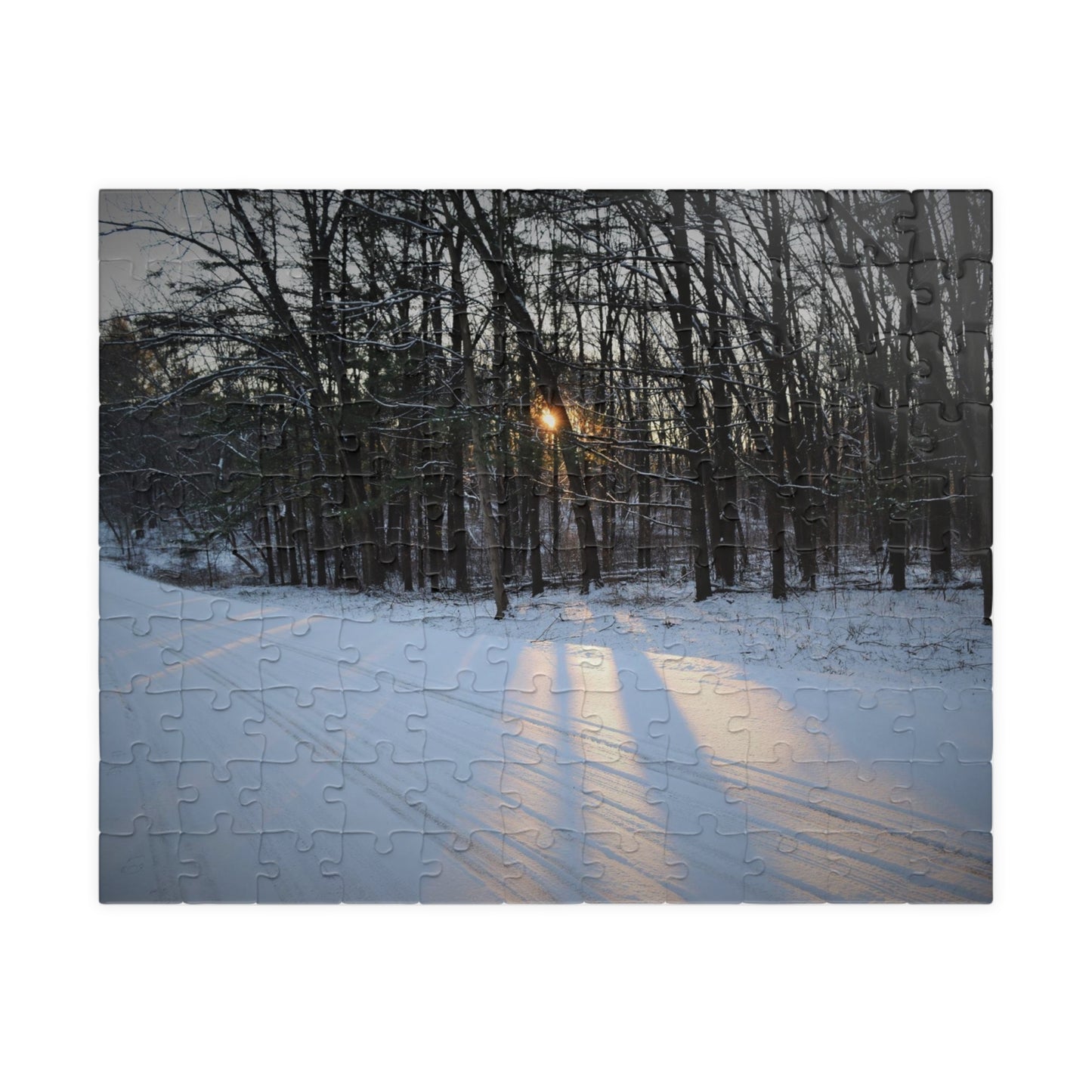 Puzzle (110, 252, 500, 1014-piece) Spectacular Winter Sun Beams