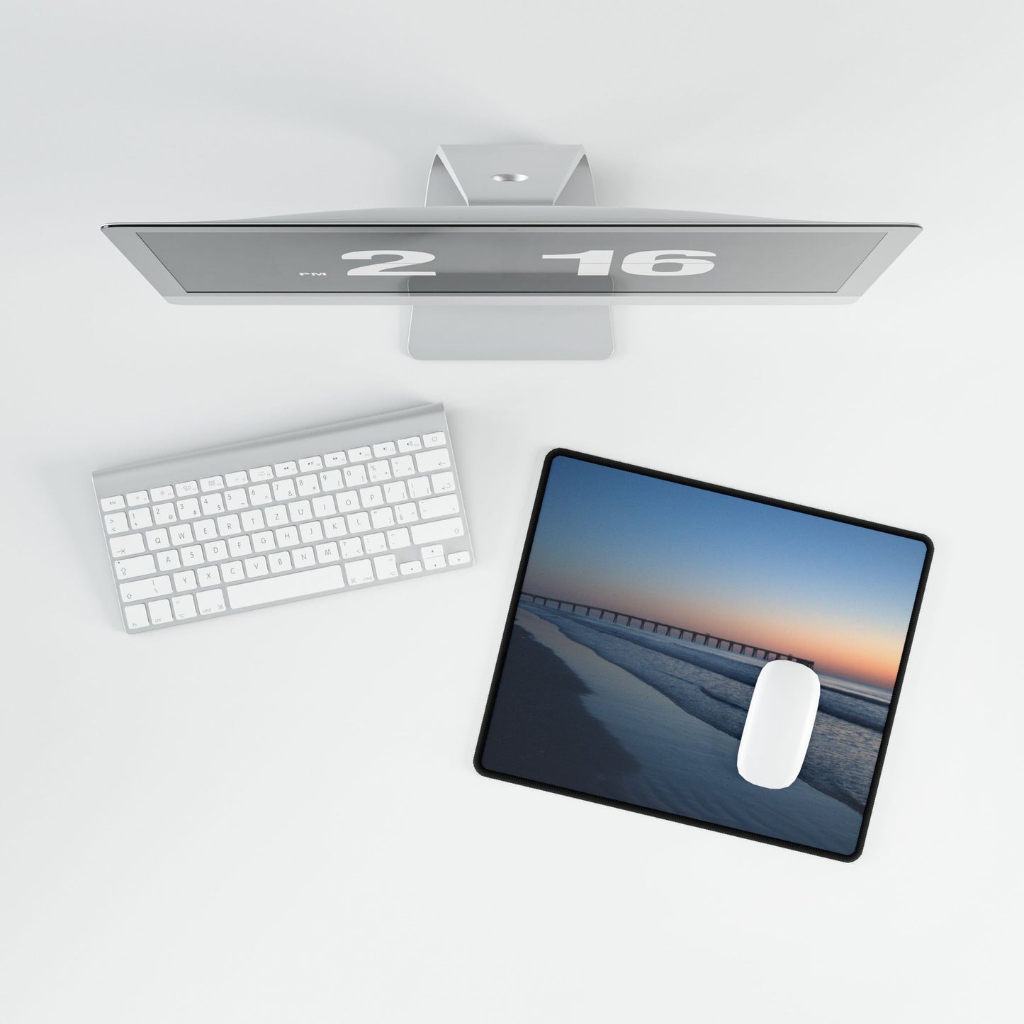 Desk Mat- Blue hour at the pier