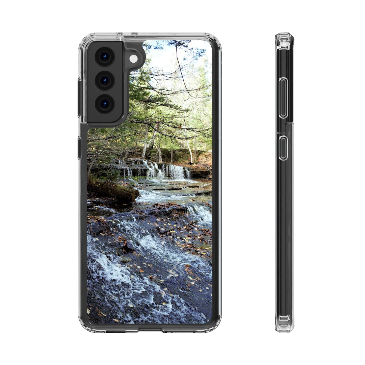 Clear Cases - Samsung Galaxy Series, Plus and Untra, S24, S23, S22, S21 - Waterfall