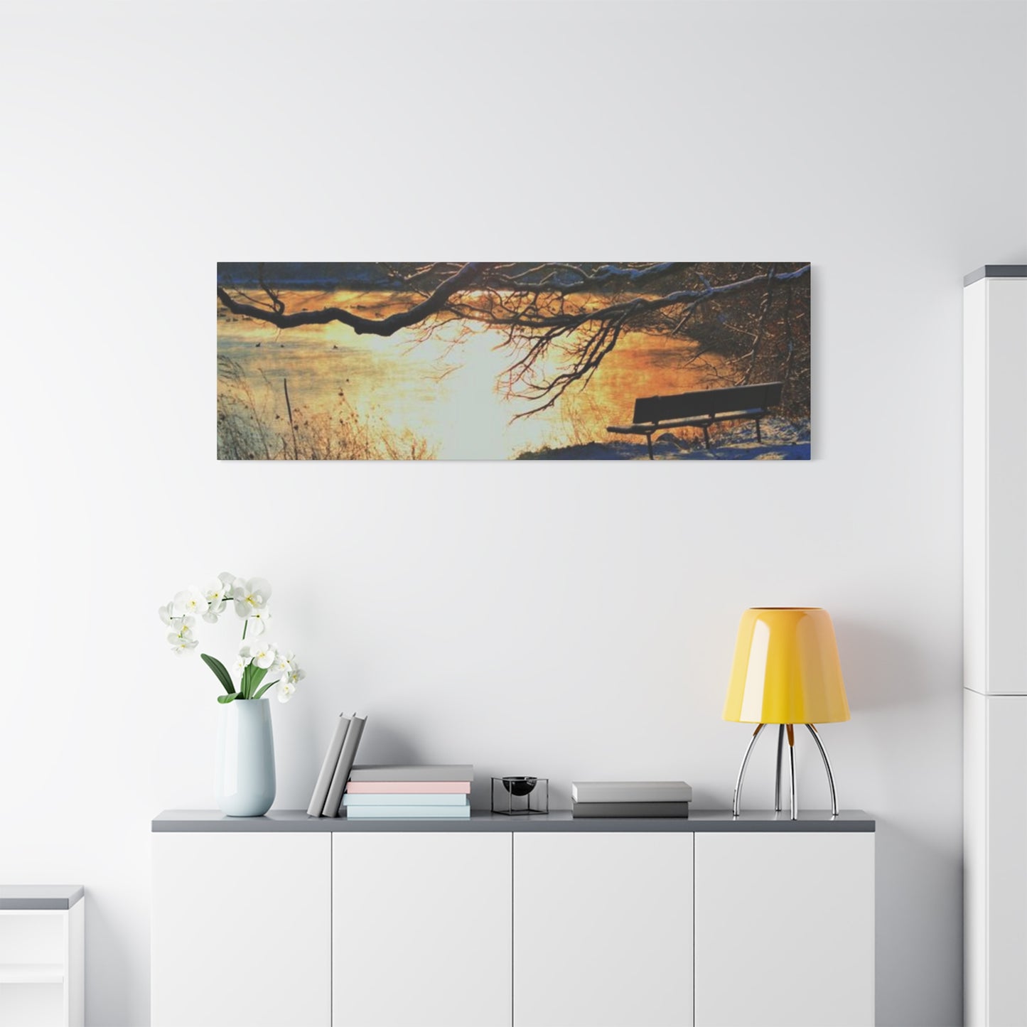 Bench to remember 60" X 20" Matte Canvas, Stretched, 1.25"