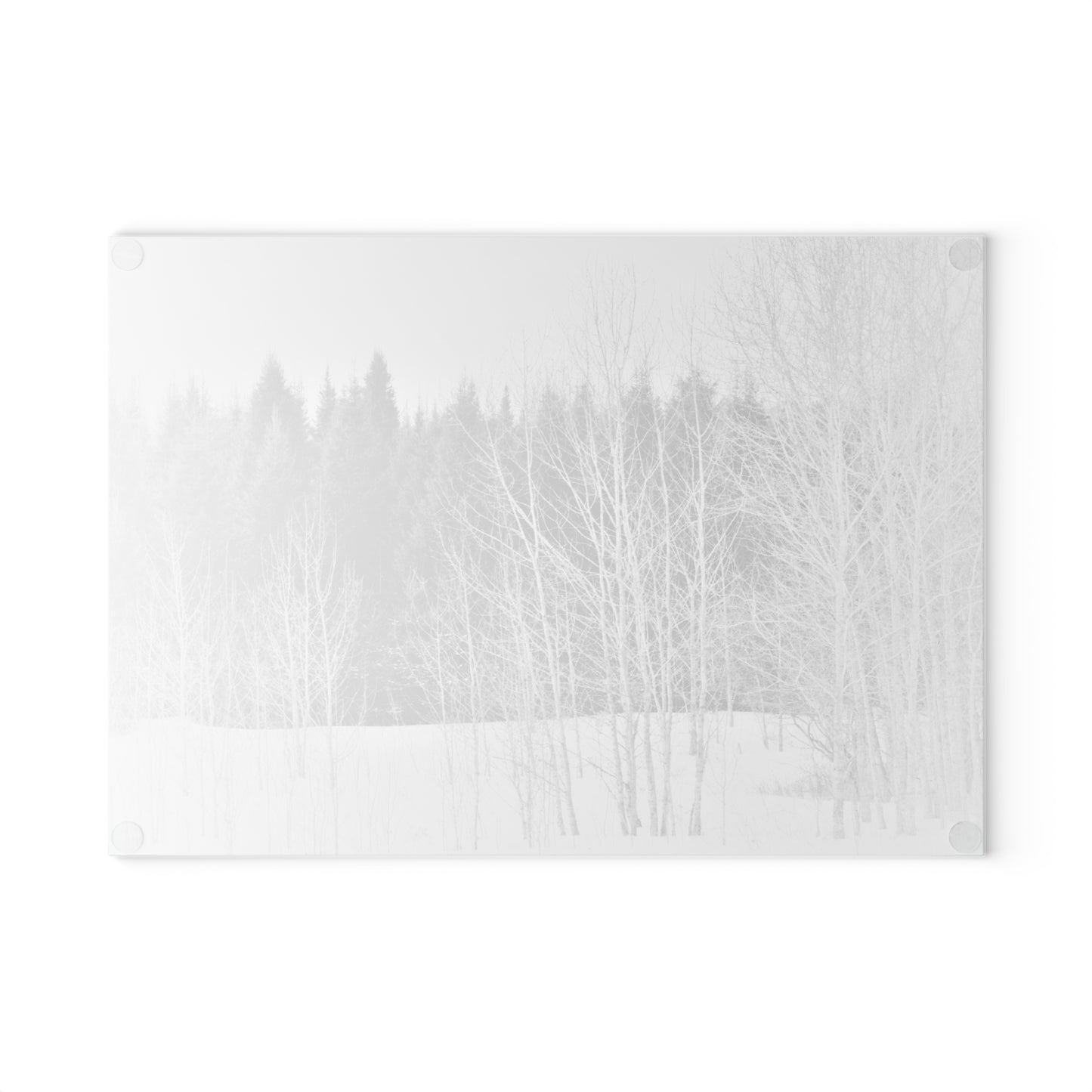 Glass Cutting Board - Cold Woods
