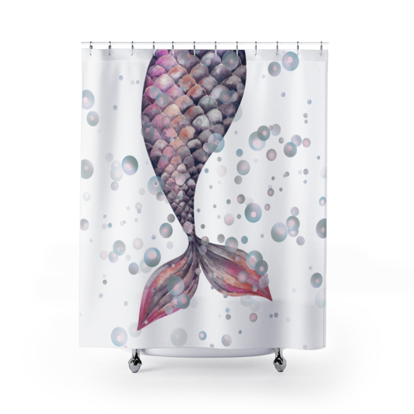 Shower Curtain - Nordic Mermaid Tale and Sangri Bubbles