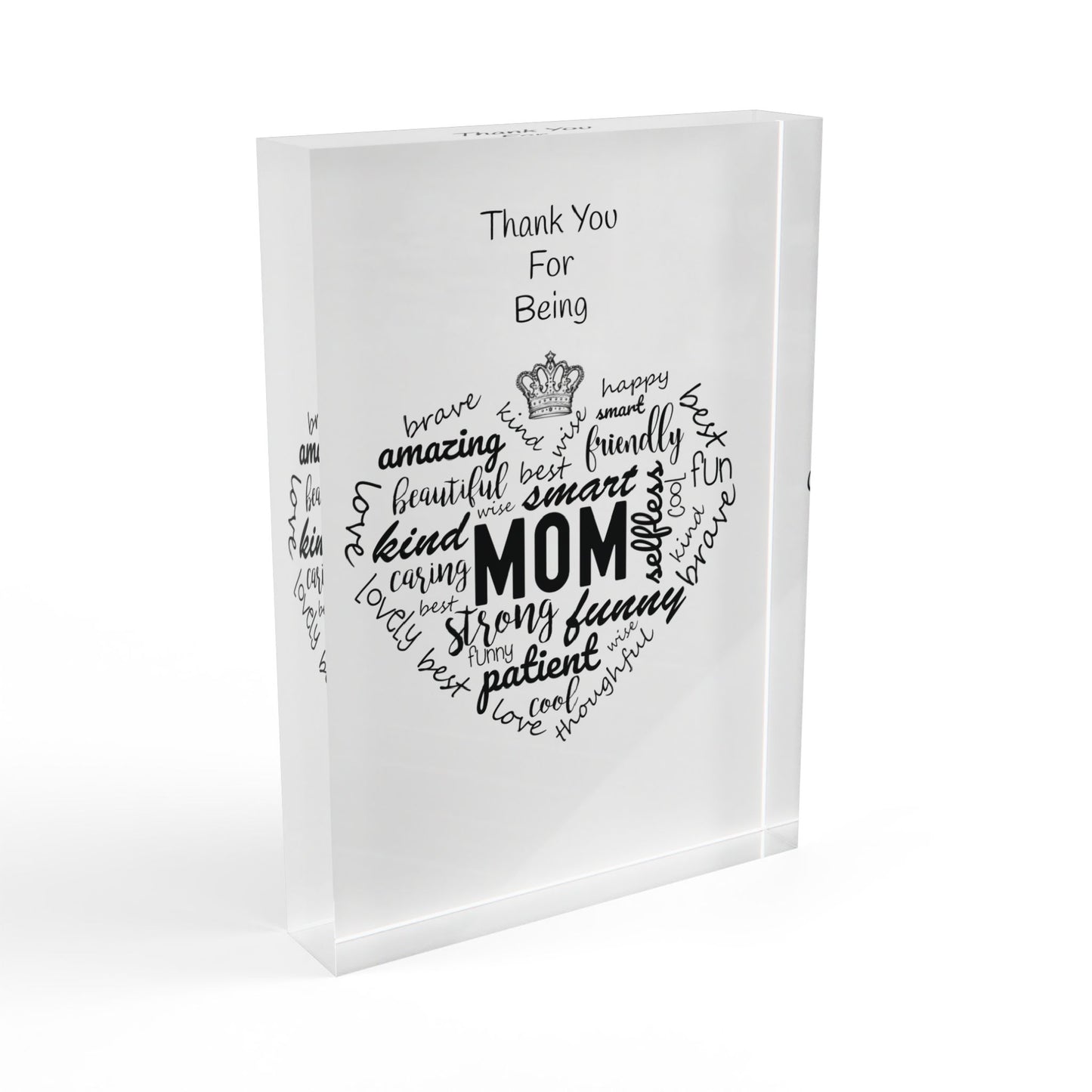Photo Block - Thank You For Being MOM