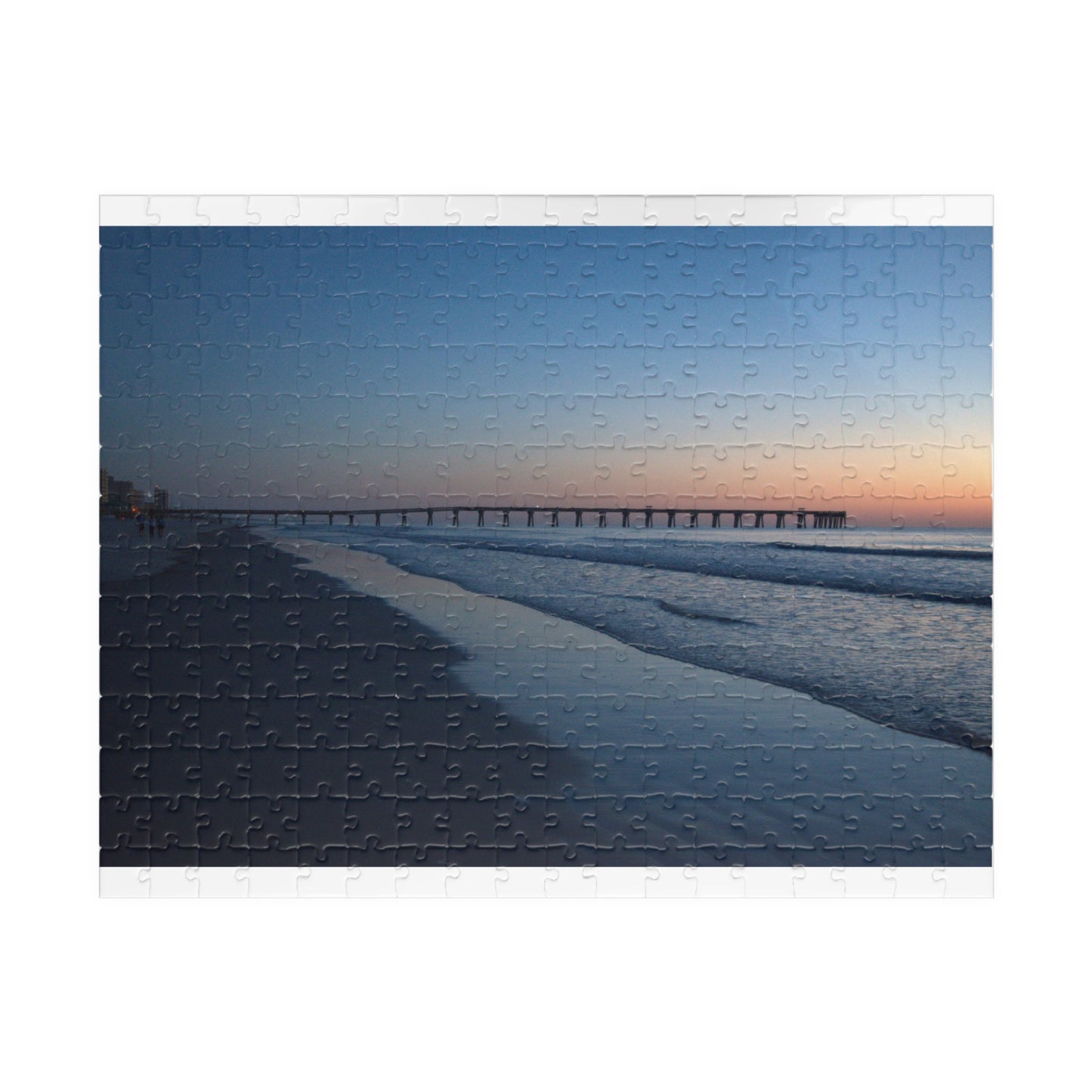Puzzle (110, 252, 500, 1014-piece) Blue hour at the pier