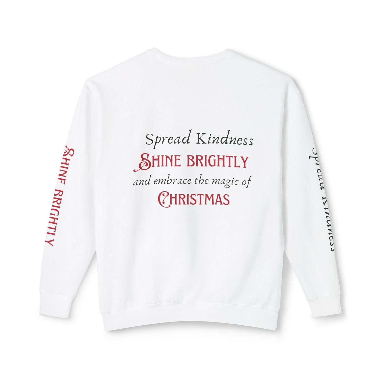 Unisex Lightweight Crewneck Sweatshirt - Spread Kindness, Shine Brightly