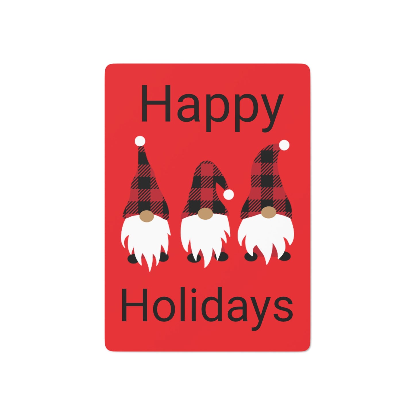 Poker Cards Happy Holidays