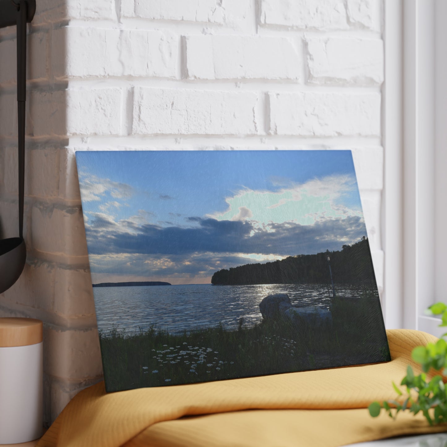 Glass Cutting Board - Garden Dream