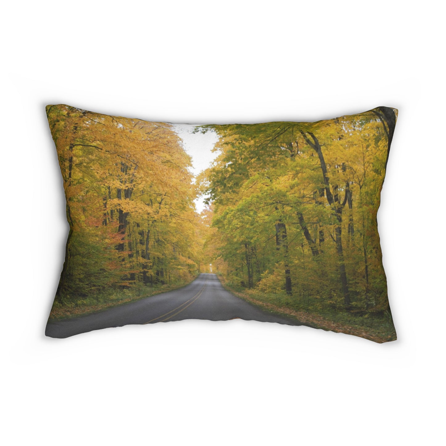 Spun Polyester Lumbar Pillow Fall