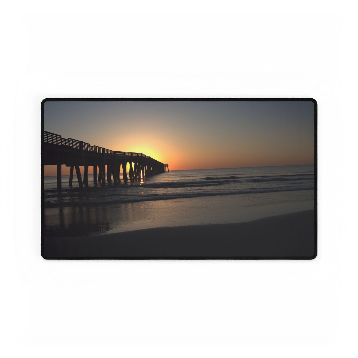 Desk Mat - Sunrise at the pier