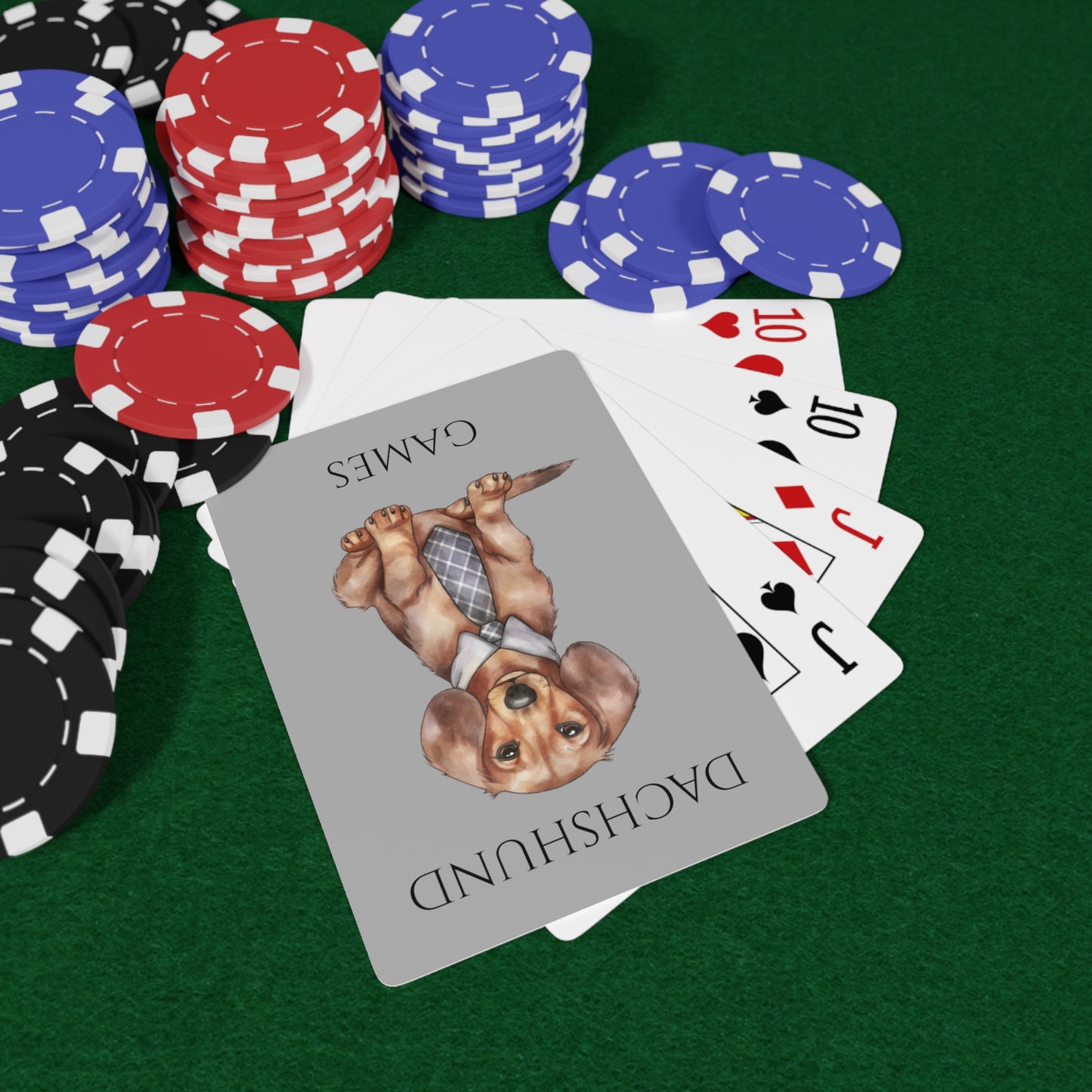 Poker Cards Dachshund Games Mr.