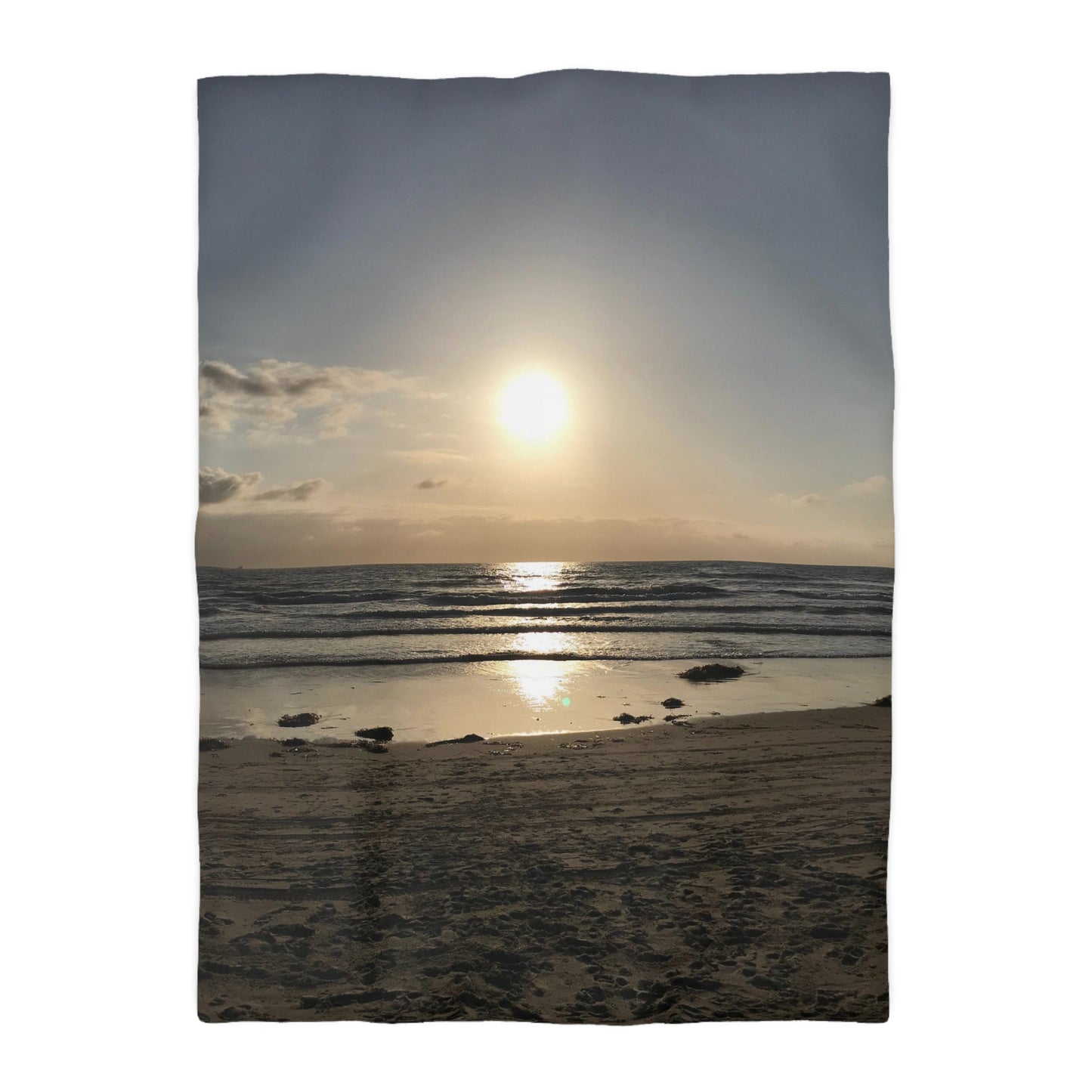 Microfiber Duvet Cover - Sunset at the beach
