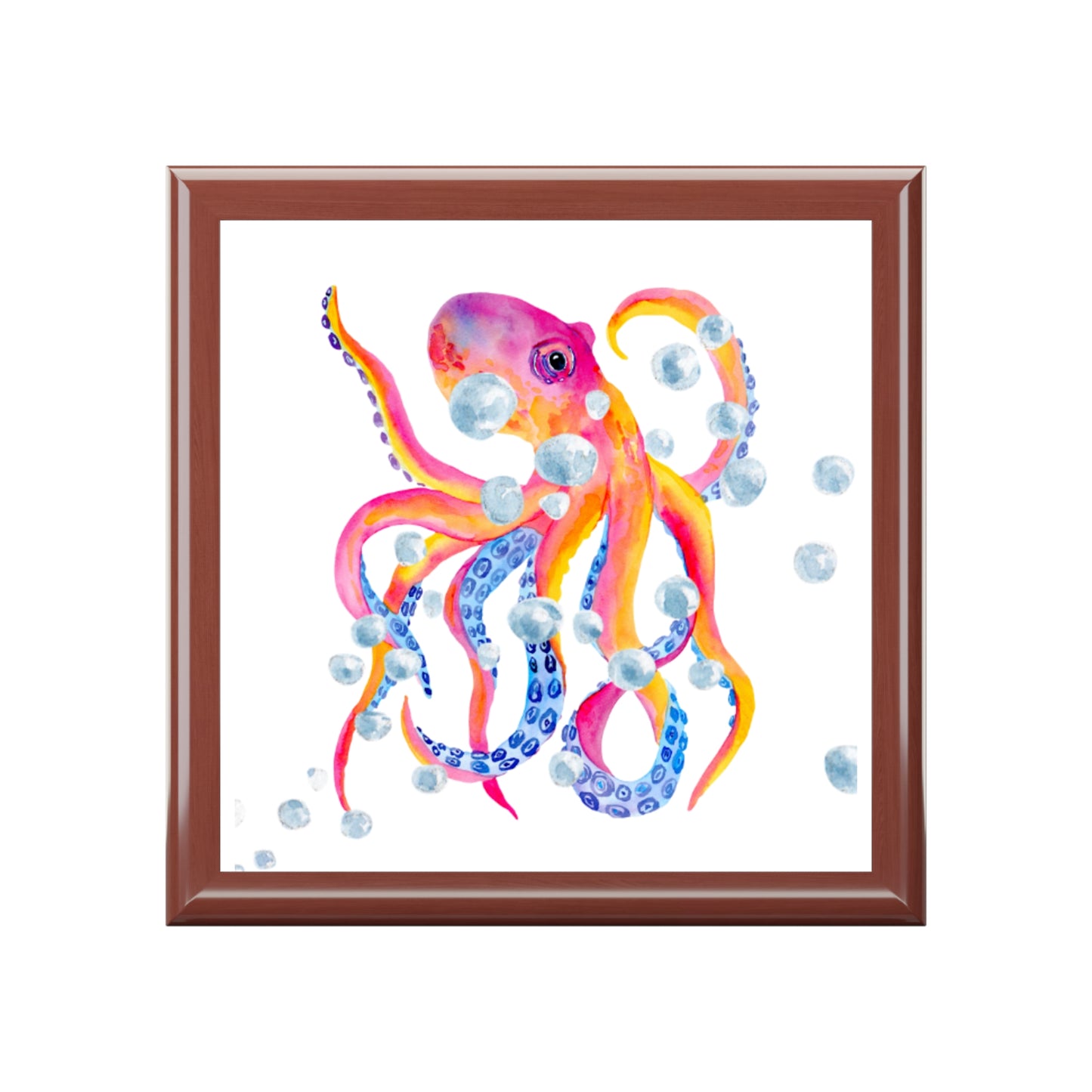 Jewelry Box – White Ceramic Octopus