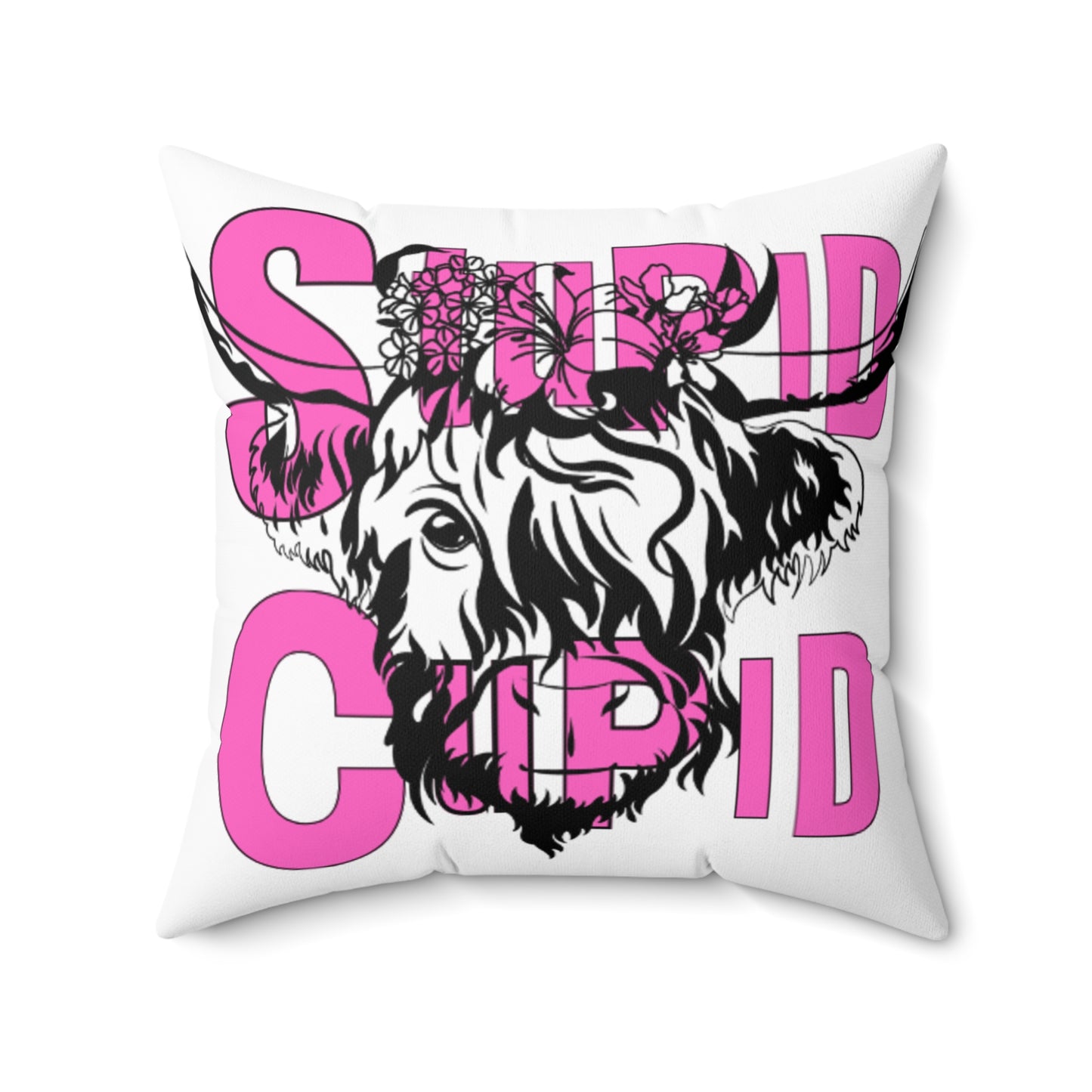 Highland Cow SC Spun Polyester Square Pillow MASTER