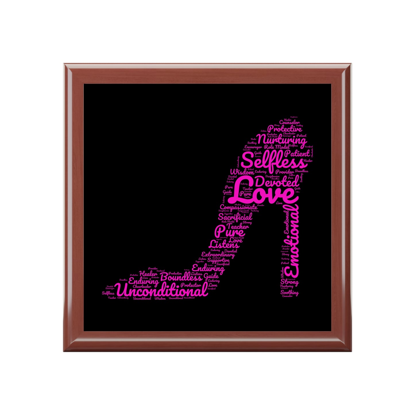 Empowerment High Heel Jewelry Box – Black Ceramic
