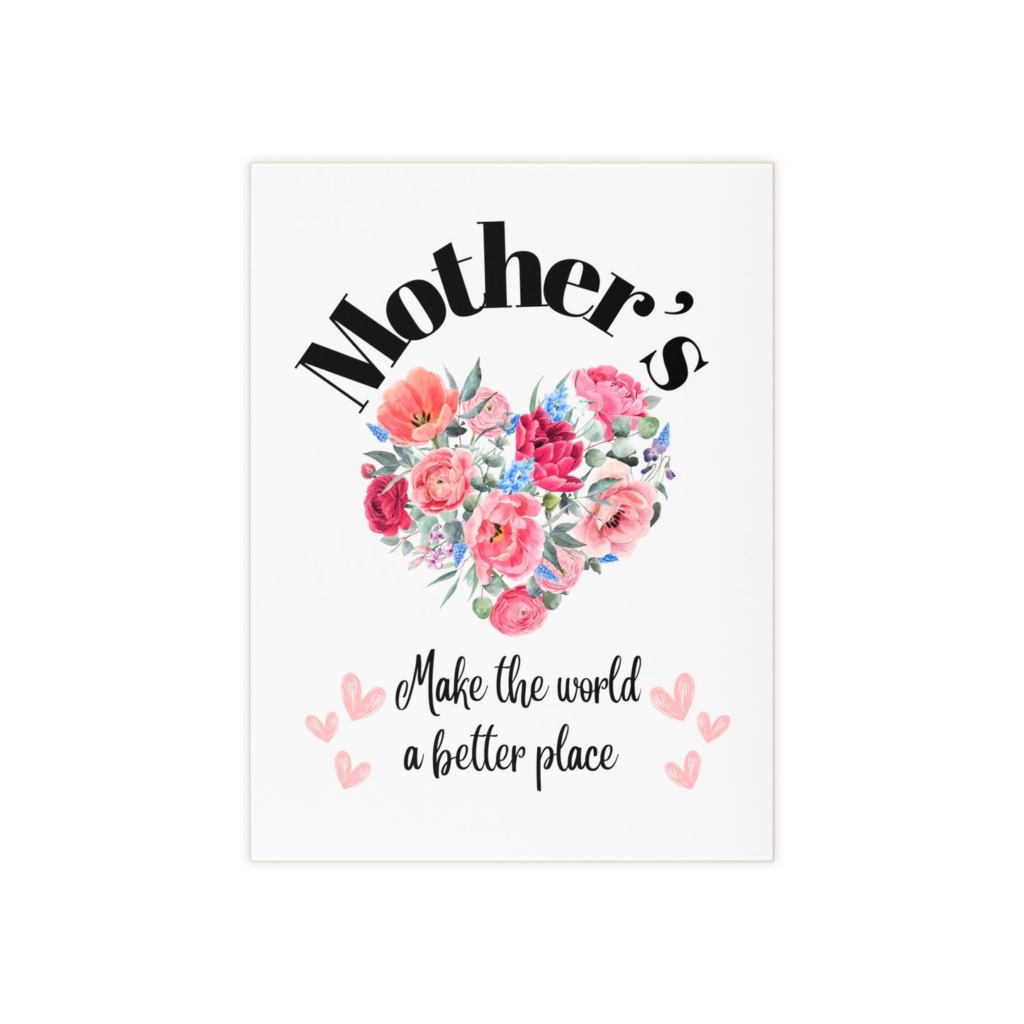 Ceramic Photo Size 6" x 8" Mother's make the world a better place