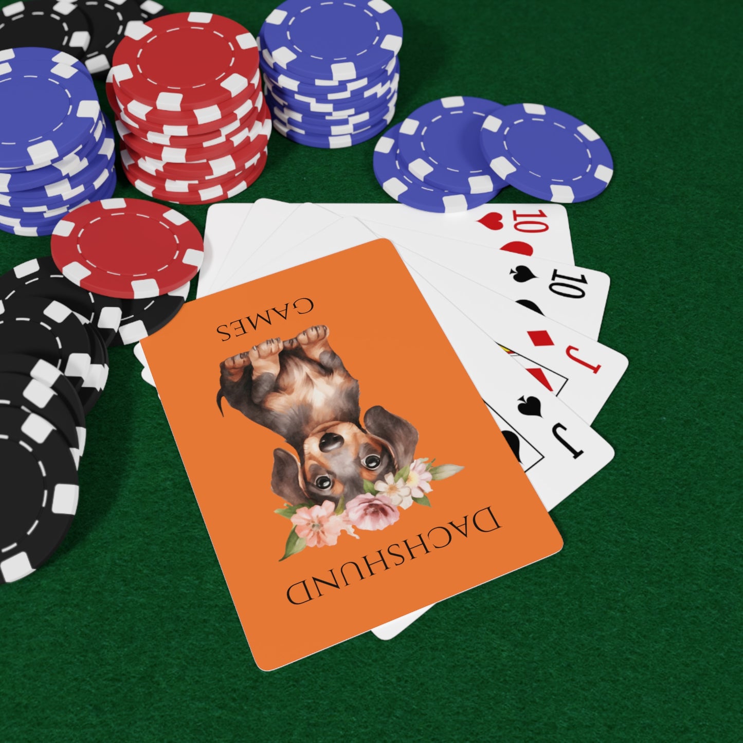 Poker Cards Dachshund Games Mrs