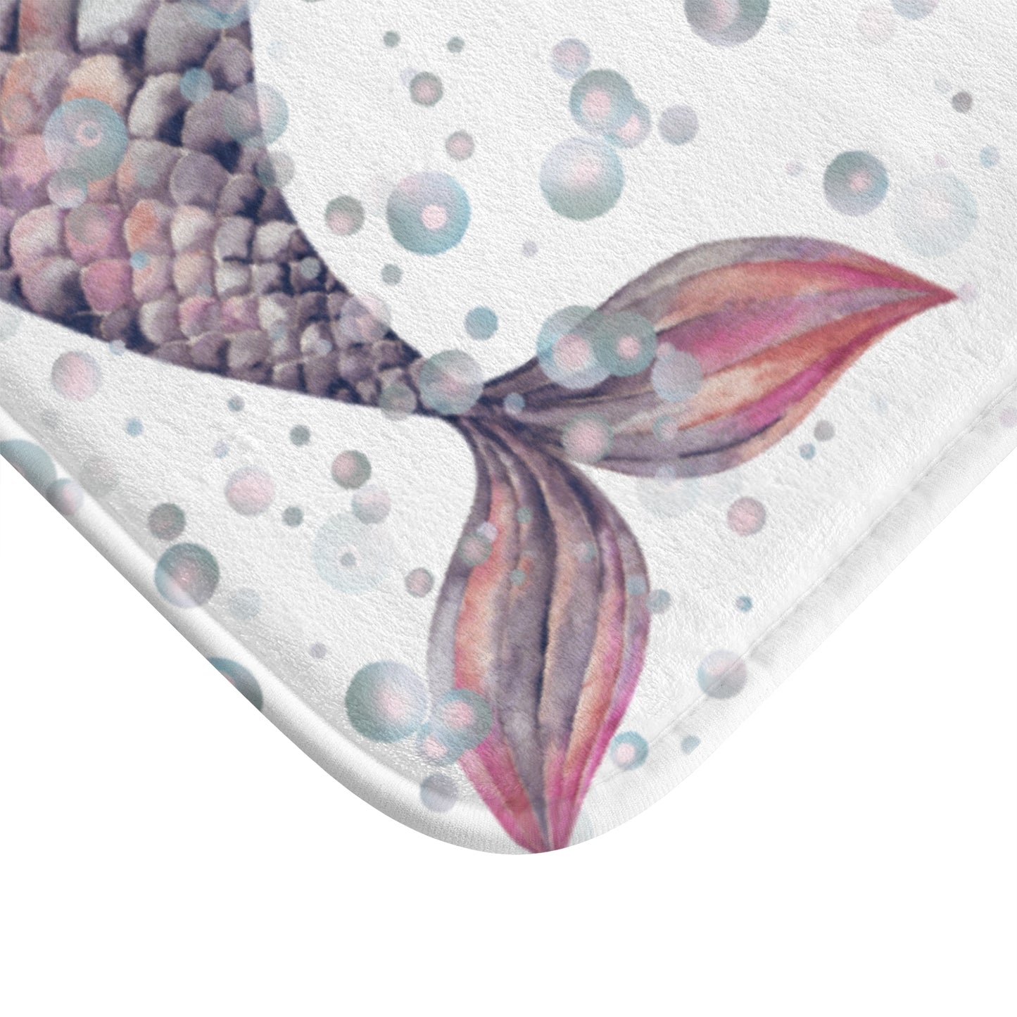 Bath mat - Nordic Mermaid Tale and Bubbles