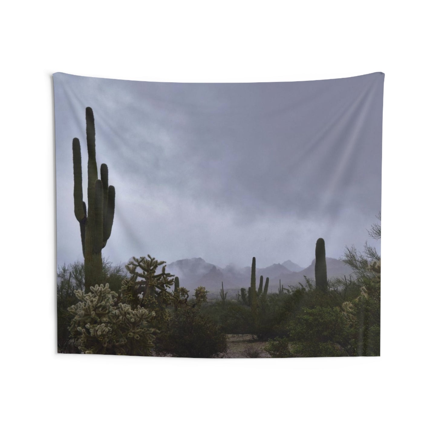 Indoor Wall Tapestries - Storm rolls into the desert