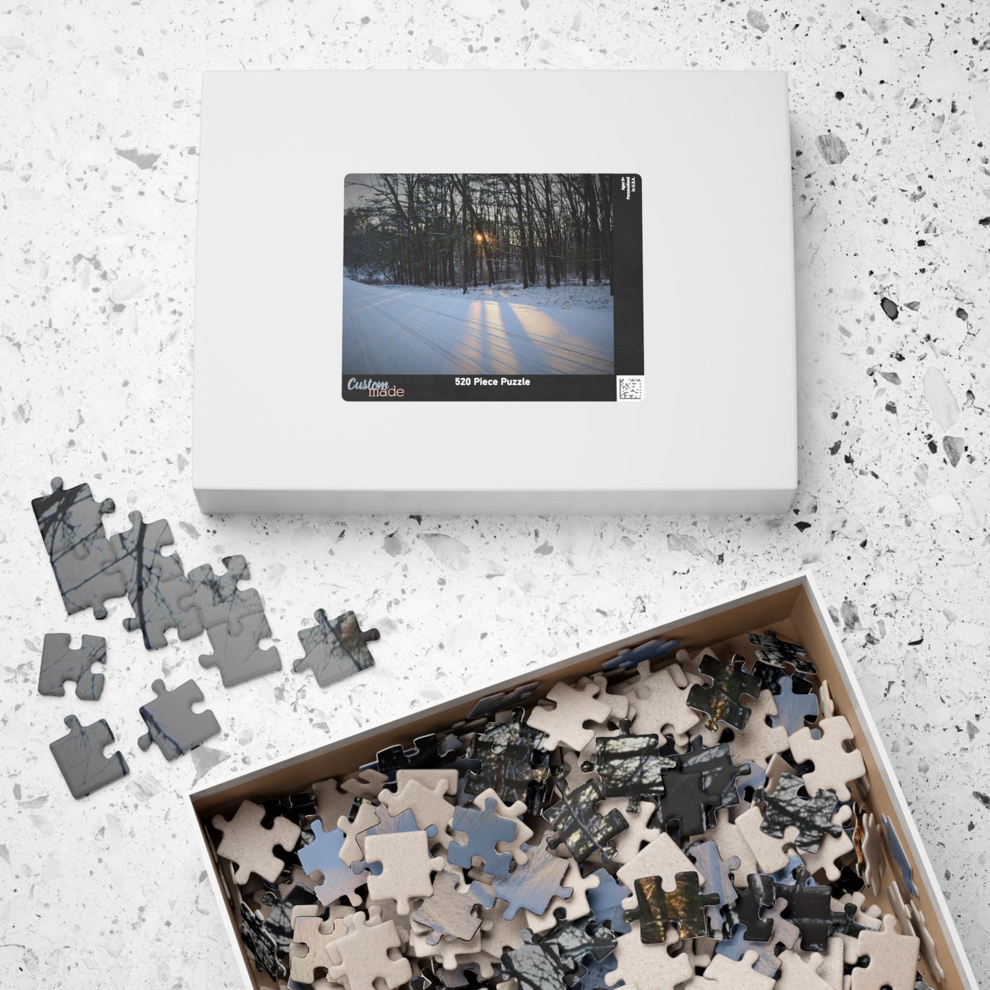Puzzle (110, 252, 500, 1014-piece) Spectacular Winter Sun Beams