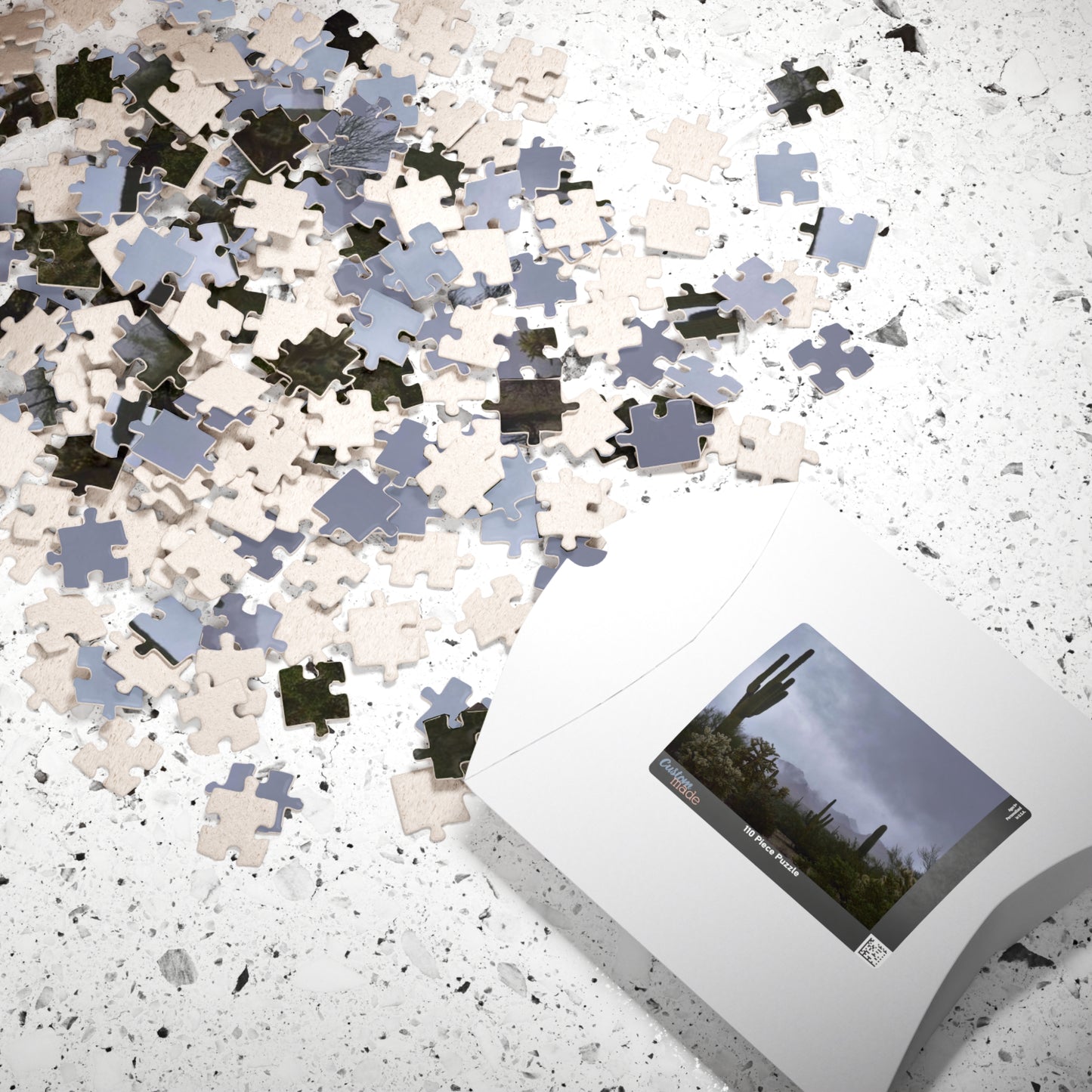 Puzzle (110, 252, 500, 1014-piece) Desert morning fog