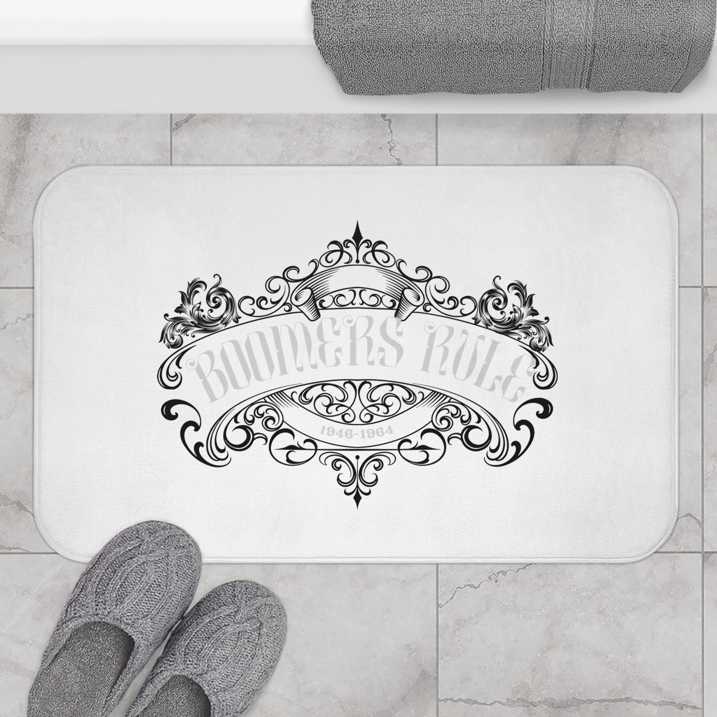 Bath Mat Boomers Rule