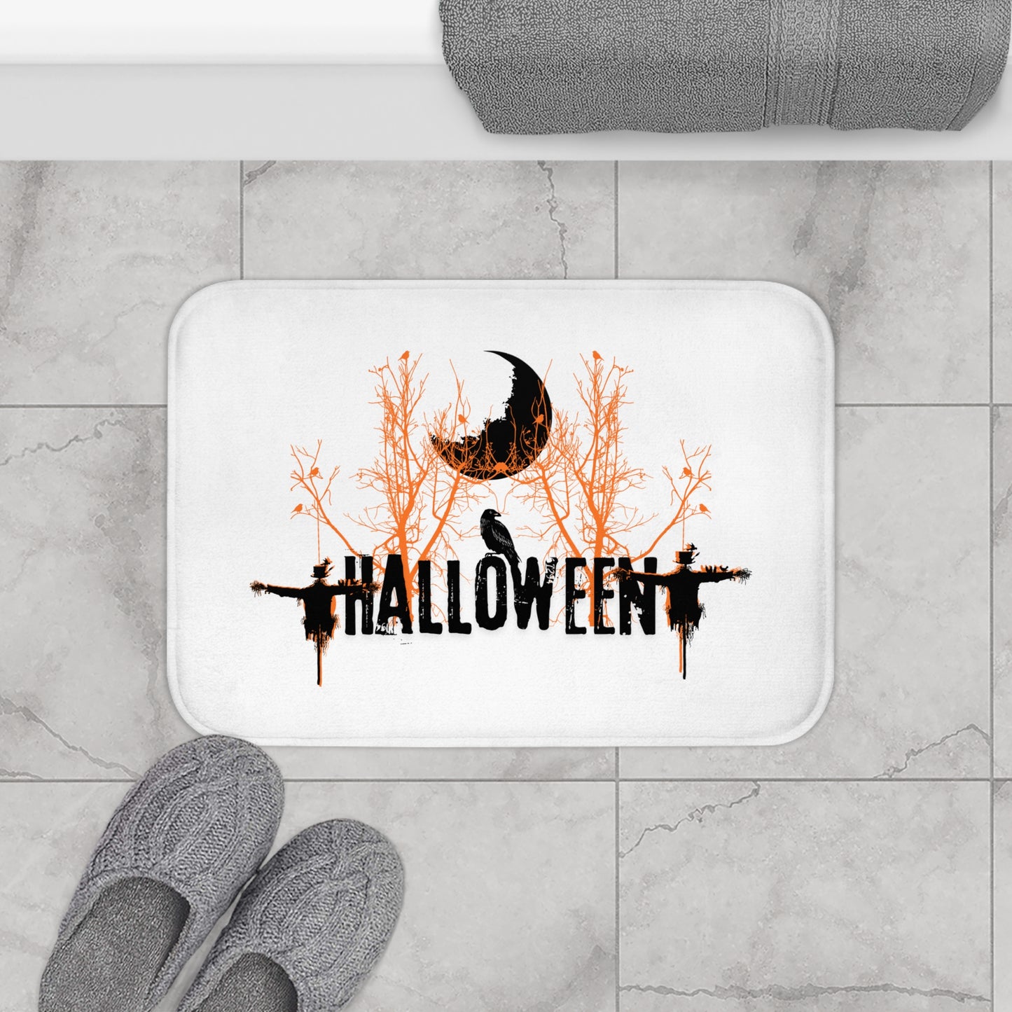Bath Mat Scarecrow Halloween