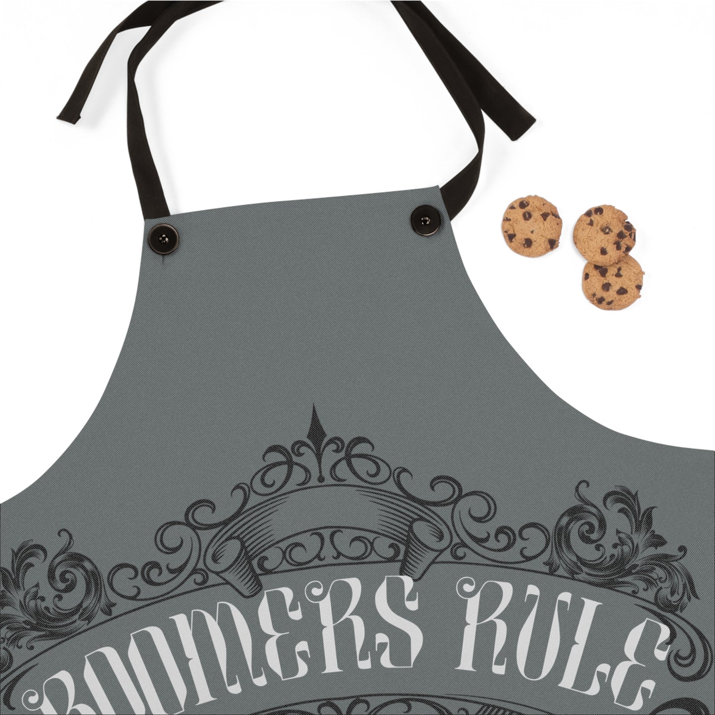 Dark Grey Apron - Boomers Rule Full Apron